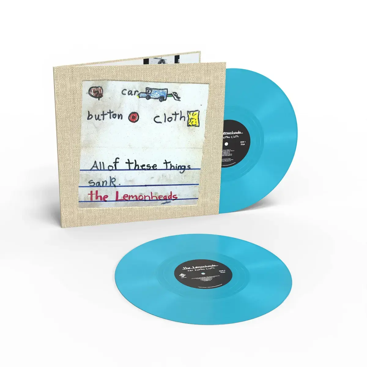 Fire Records The Lemonheads - Car Button Cloth (Deluxe Expanded ‘Clothbound’ Blue Vinyl Edition)