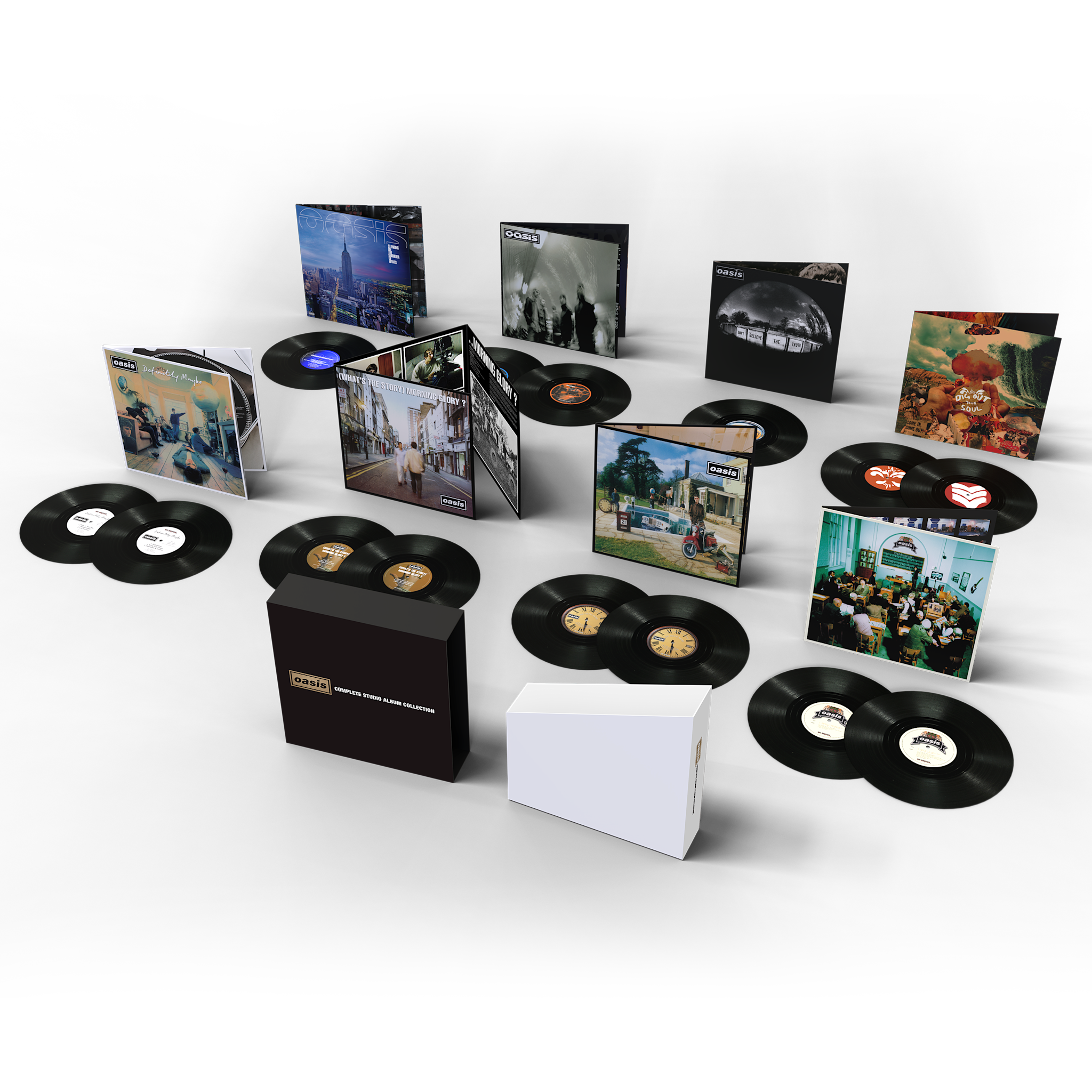 Oasis ベストアルバム LP おまけCD付き BUY Oasis - Complete Studio Album Collection [8LP Box Set