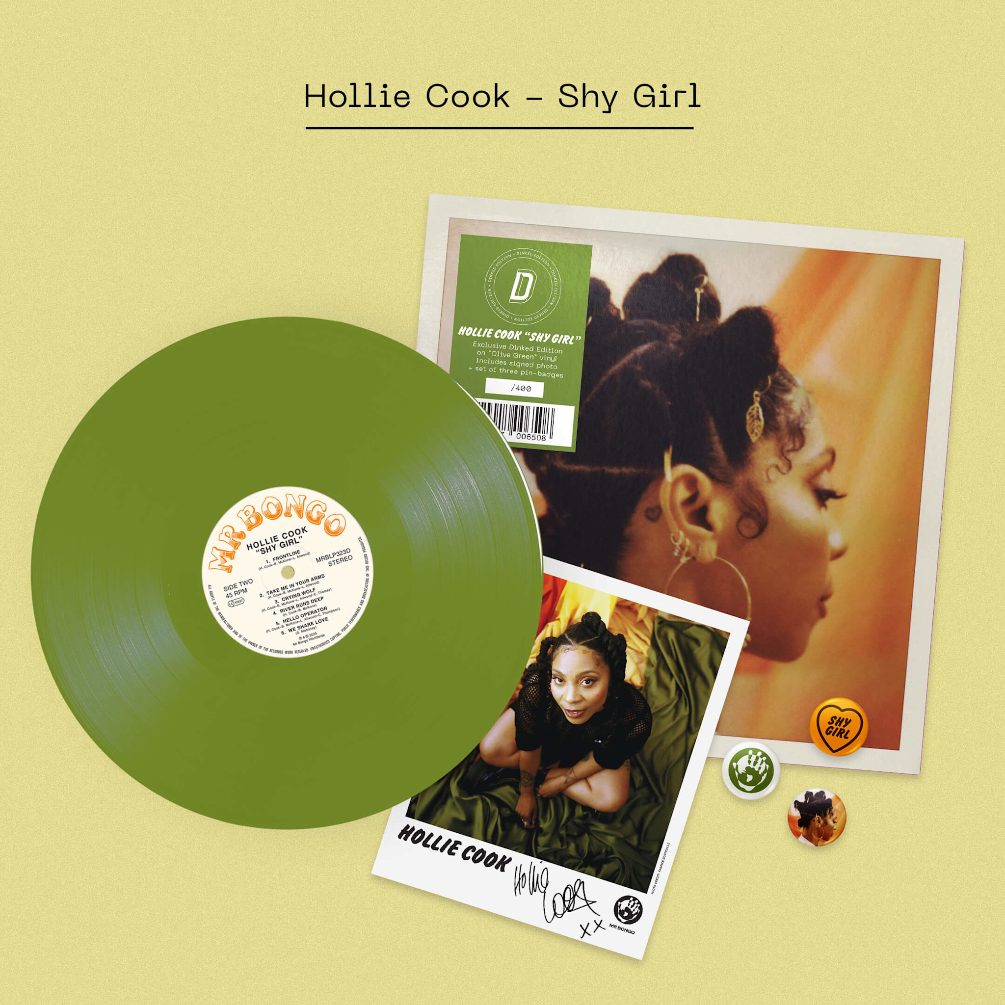 Mr Bongo SIGNED Hollie Cook - Shy Girl (Dinked Edition)