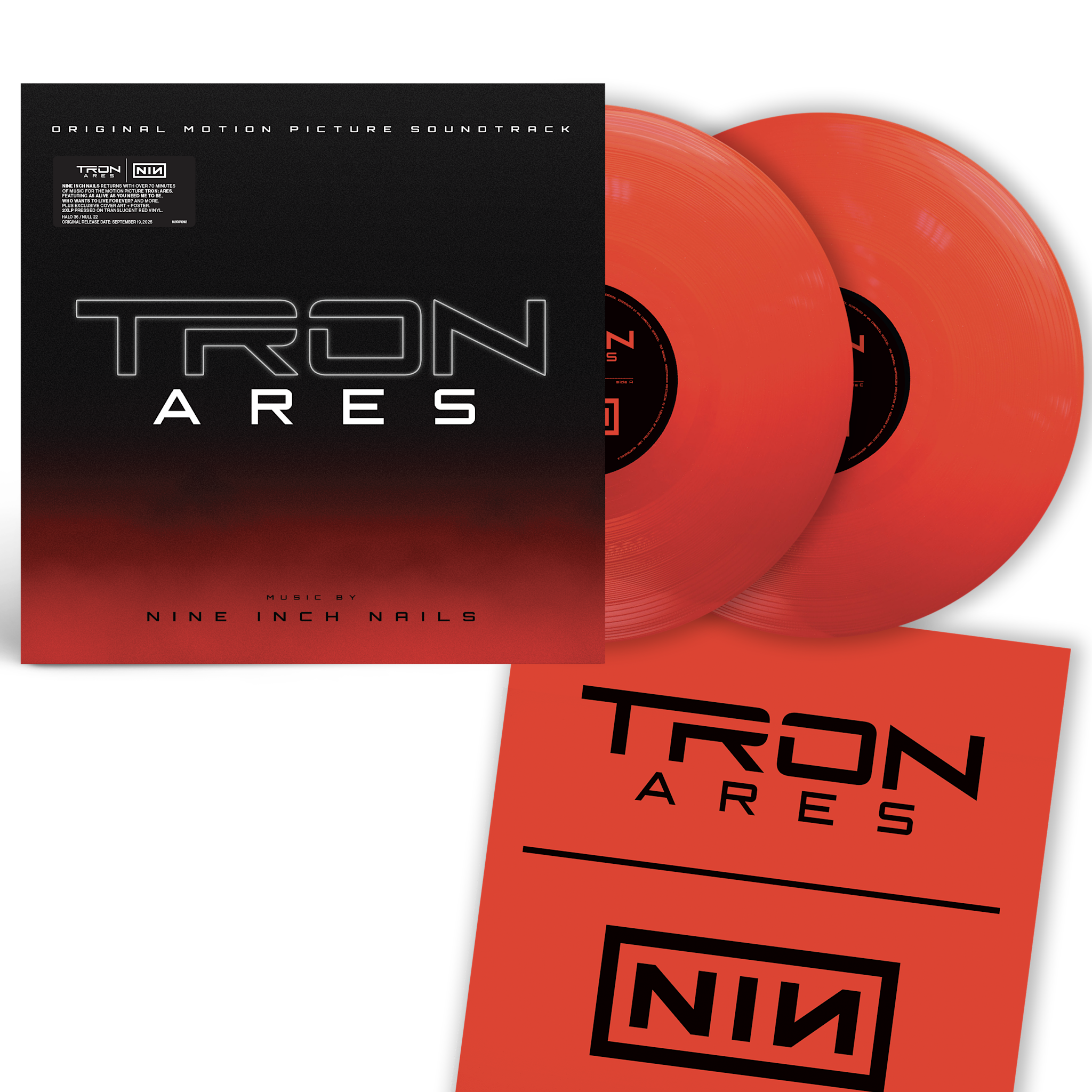 Polydor Nine Inch Nails - Tron: Ares Soundtrack (Red Vinyl, Alt Cover + Poster)