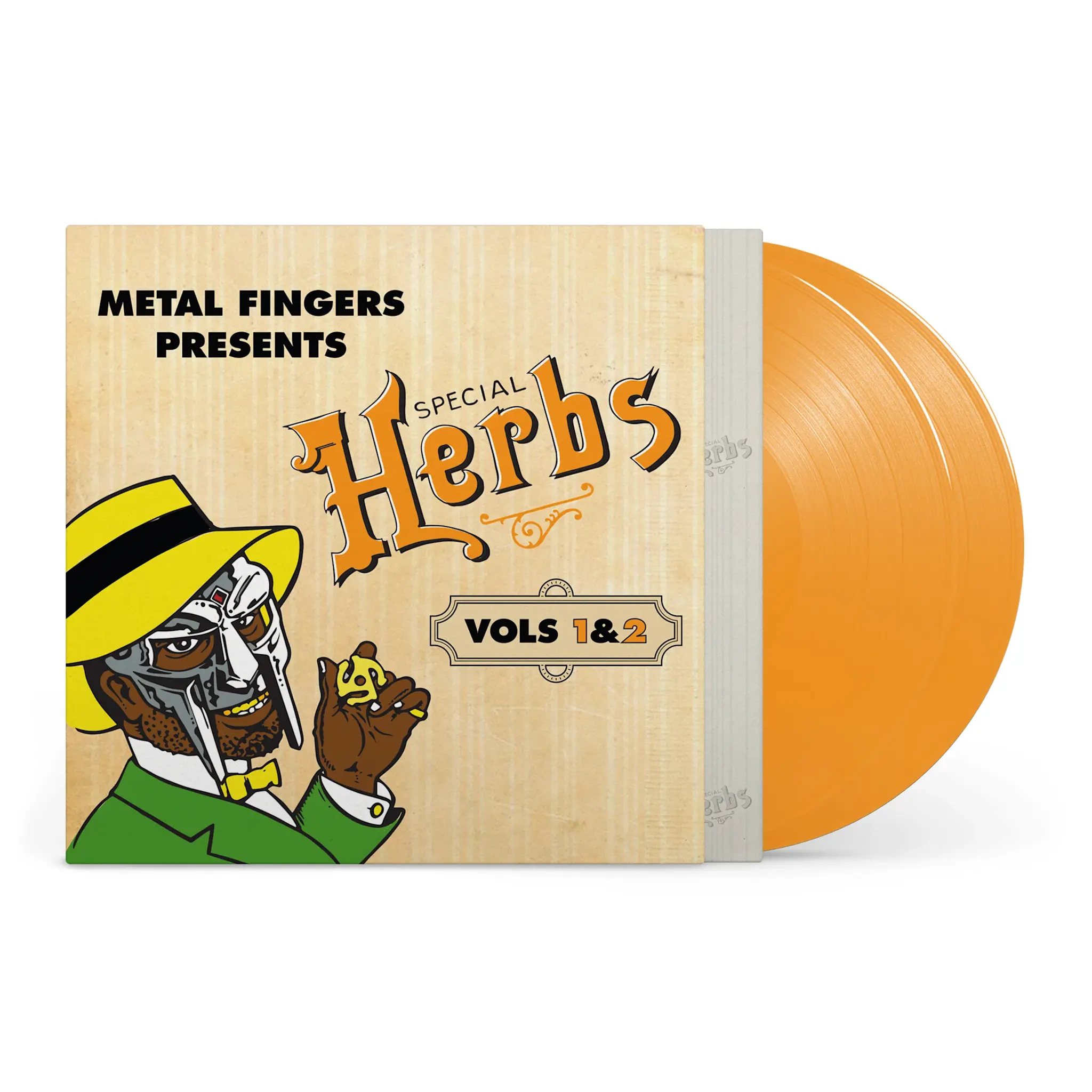Rhymesayers MF DOOM - Metal Fingers Presents: Special Herbs Vol. 1 & 2 (Mustard Yellow Vinyl)