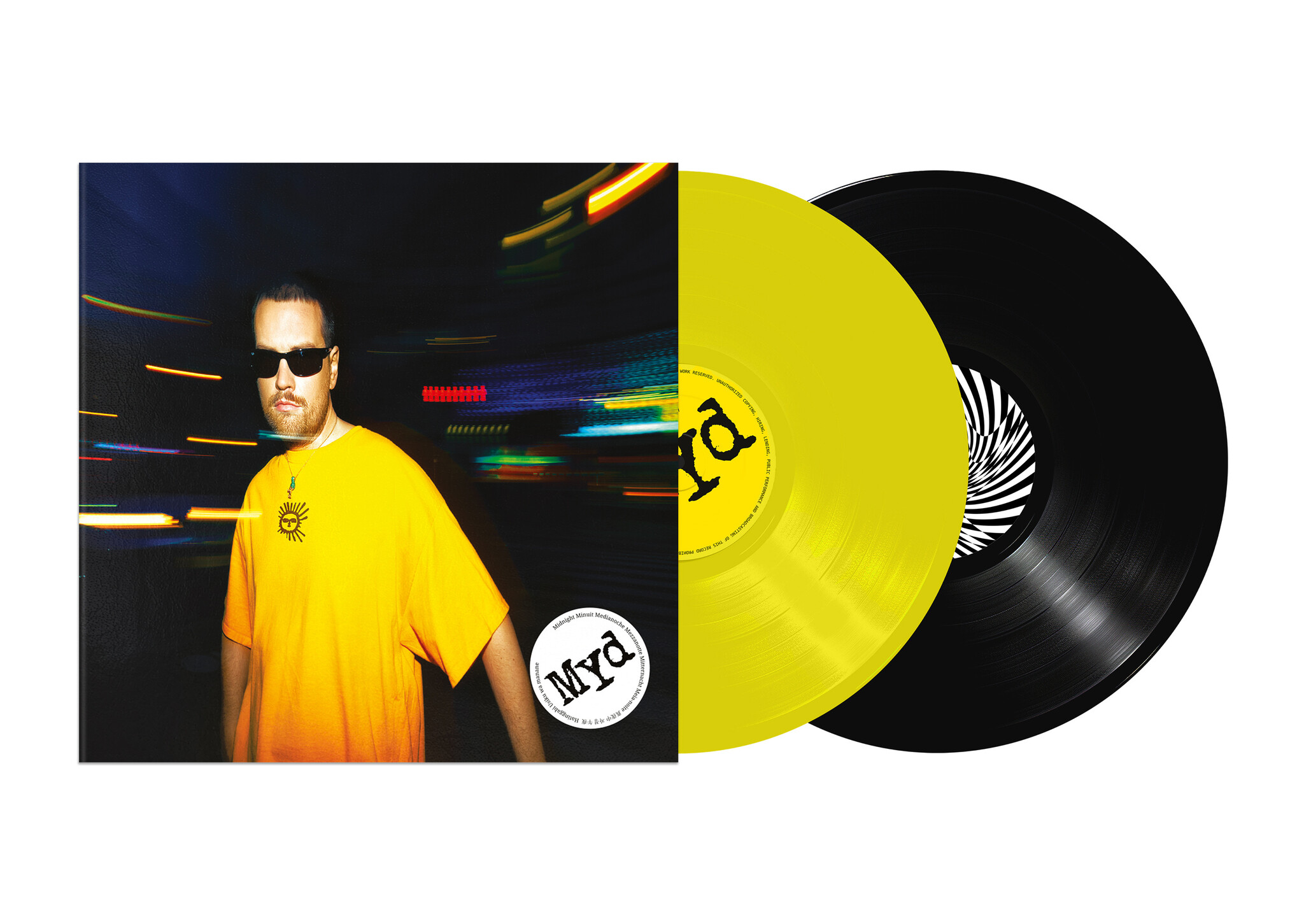 Because Music SIGNED MYD - Mydnight (Yellow & Black Vinyl)