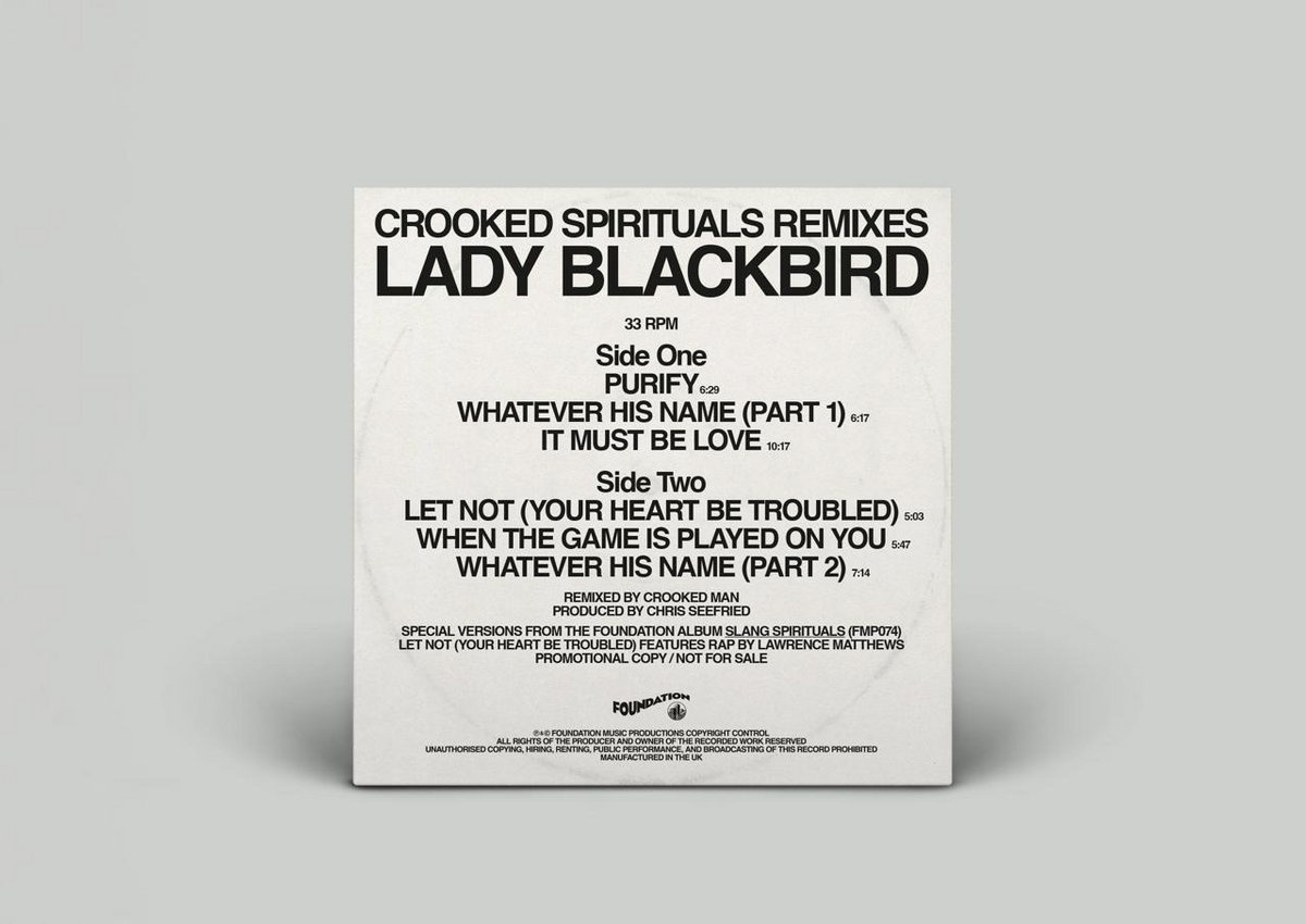 Foundation Music Productions Lady Blackbird vs Crooked Man - Crooked Spirituals (Orange Translucent Vinyl)
