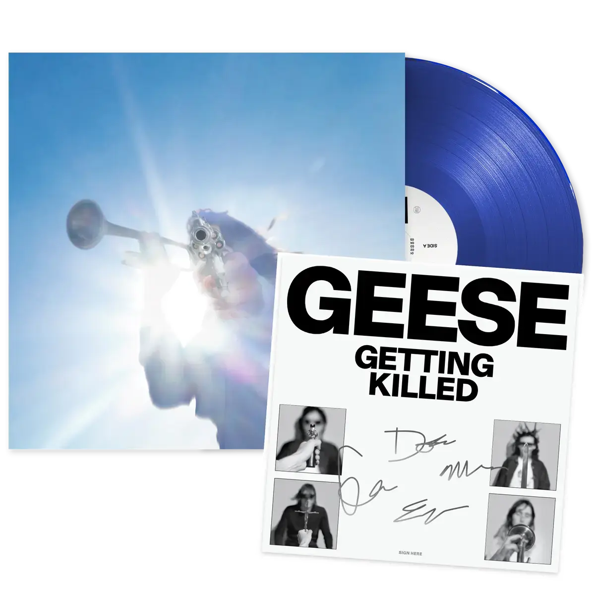 Partisan Records SIGNED Geese - Getting Killed (Blue Vinyl)