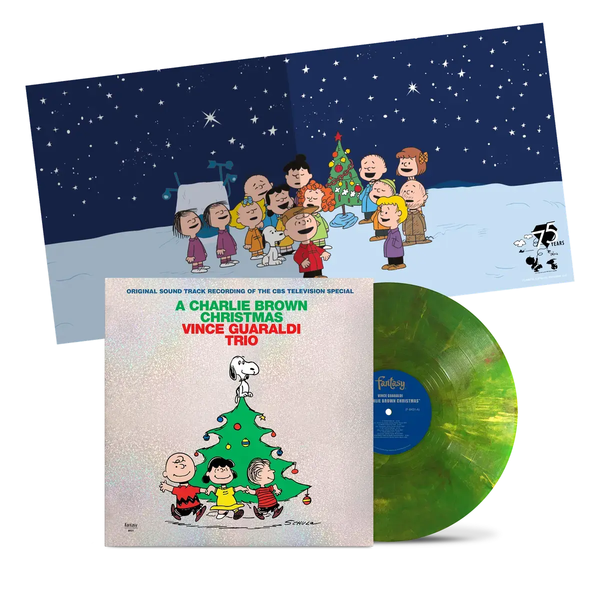 Craft Recordings Vince Guaraldi Trio - A Charlie Brown Christmas (Christmas Tree Vinyl w/ Holographic Sleeve + Poster)