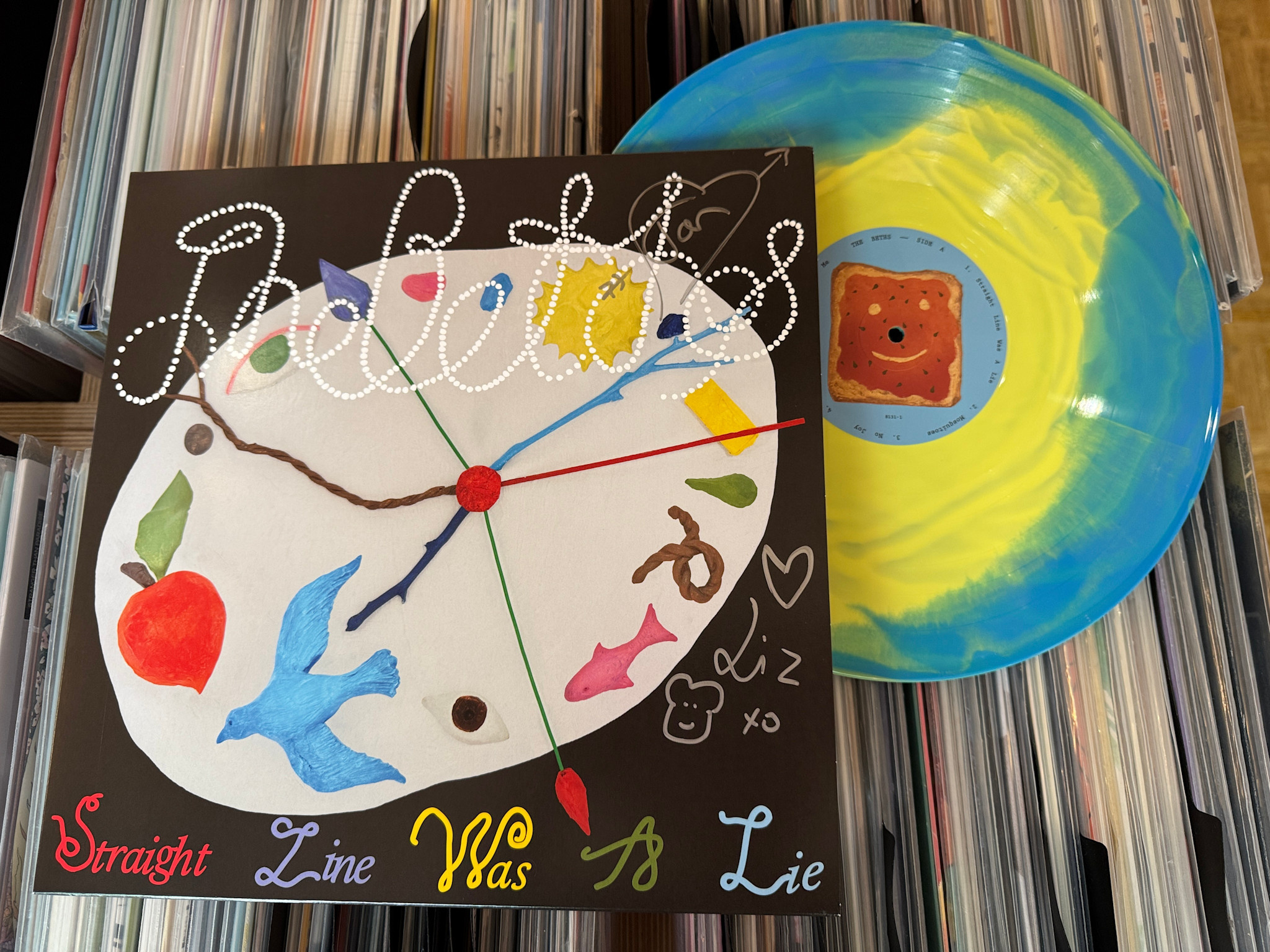 Anti Records SIGNED The Beths - Straight Line Was A Lie (Lime Sherbert Vinyl)