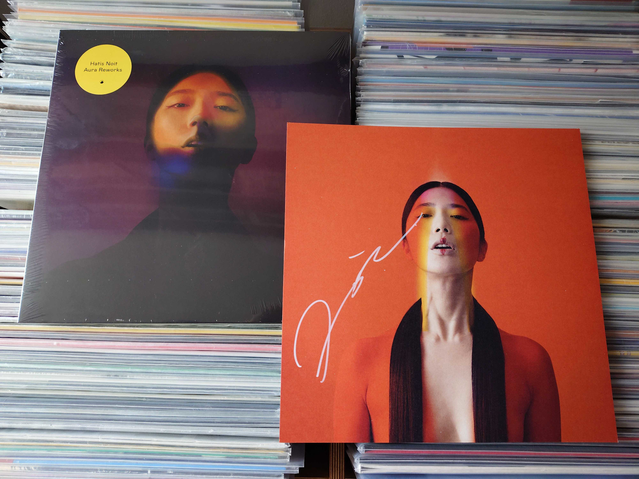 Erased Tapes Hatis Noit - Aura Reworks + SIGNED PRINT