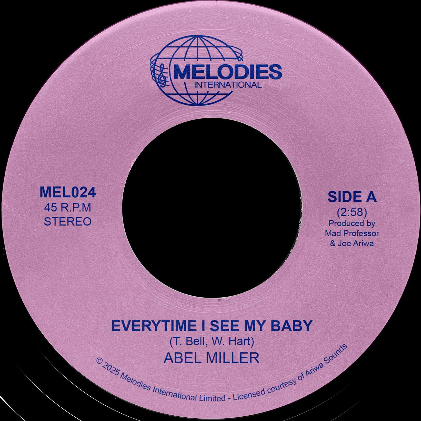 Melodies International Abel Miller, Mad Professor - Everytime I See My Baby
