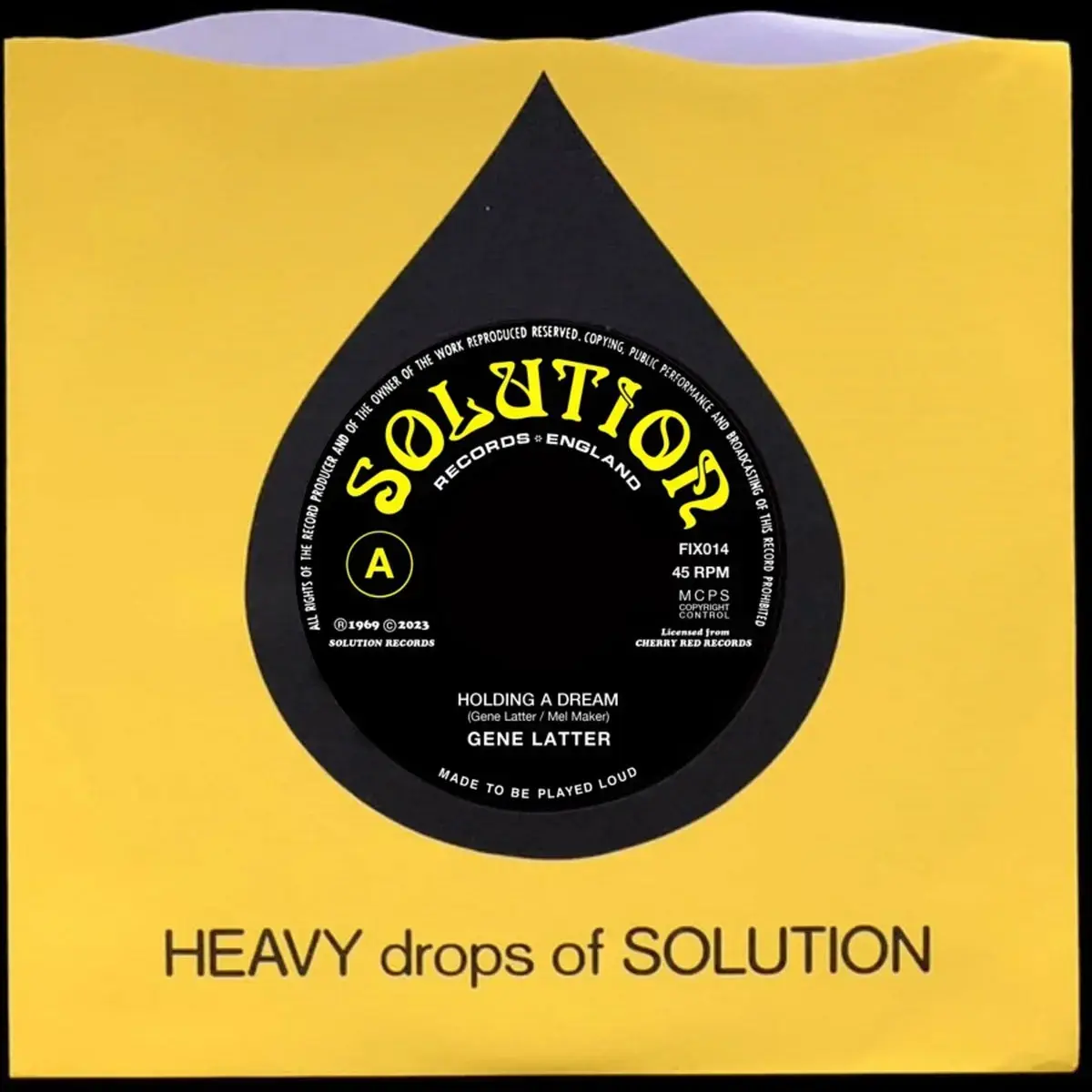 Solution Records Gene Latter - Holding A Dream