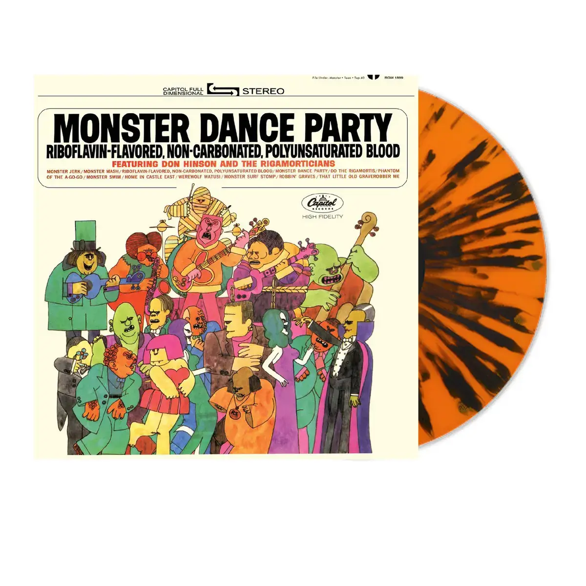 Real Gone Music Don Hinson and the Rigamorticians - Monster Dance Party (Pumpkin Splatter Vinyl)