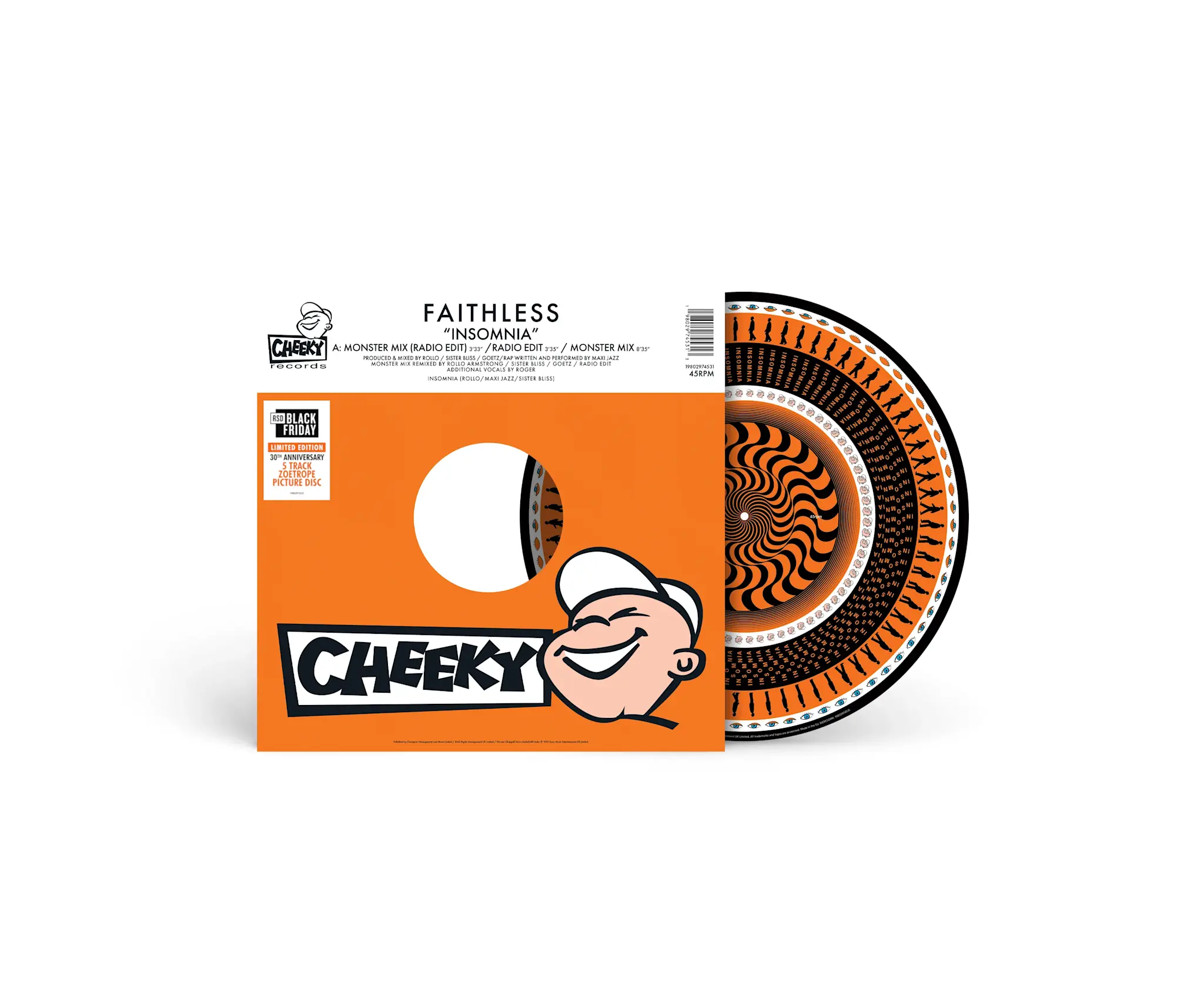 Sony Music Entertainment Faithless - Insomnia (Zoetrope Picture Disc) [RSD BLACK FRIDAY 2025]