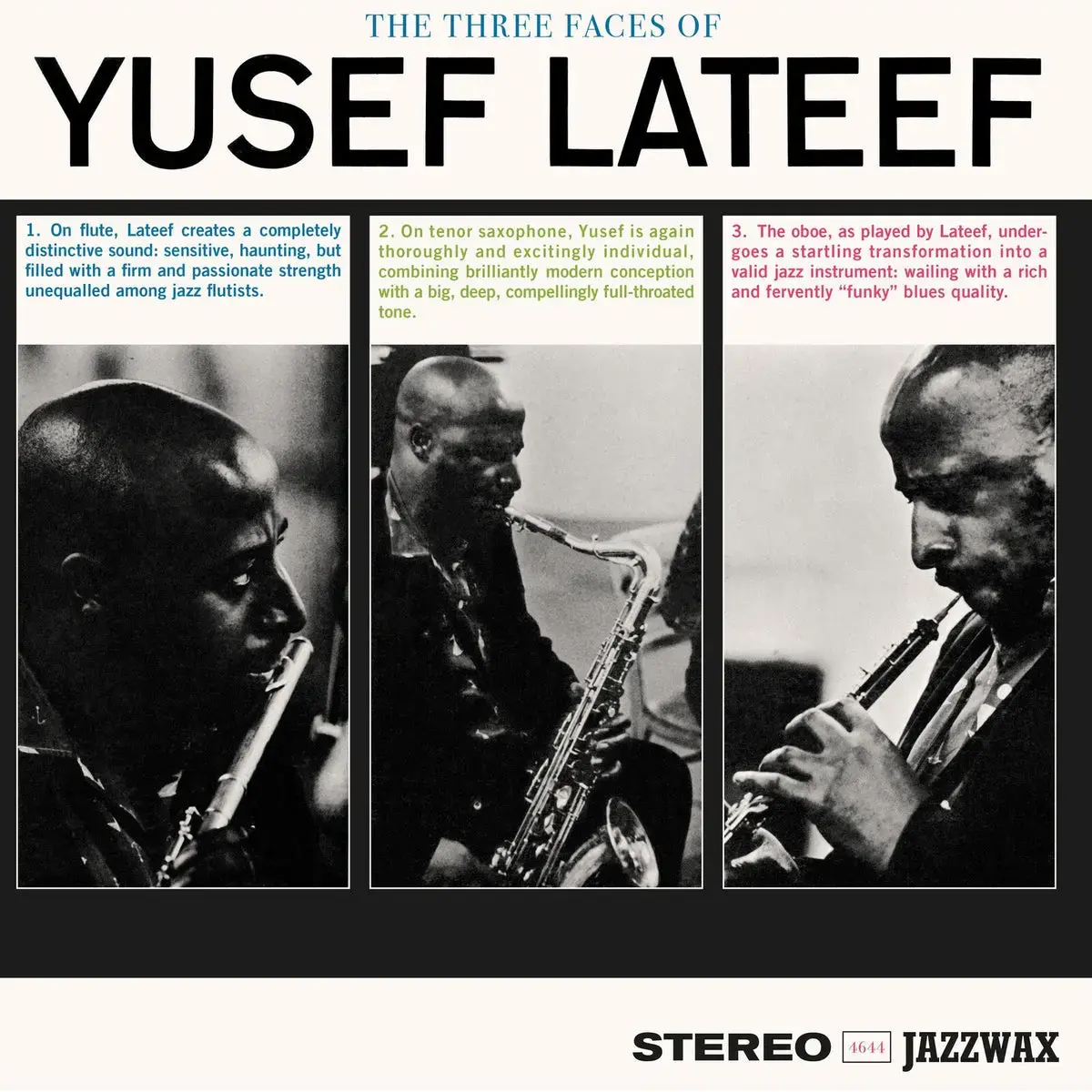 Jazz Wax Yusef Lateef - The Three Faces of Yusef Lateef