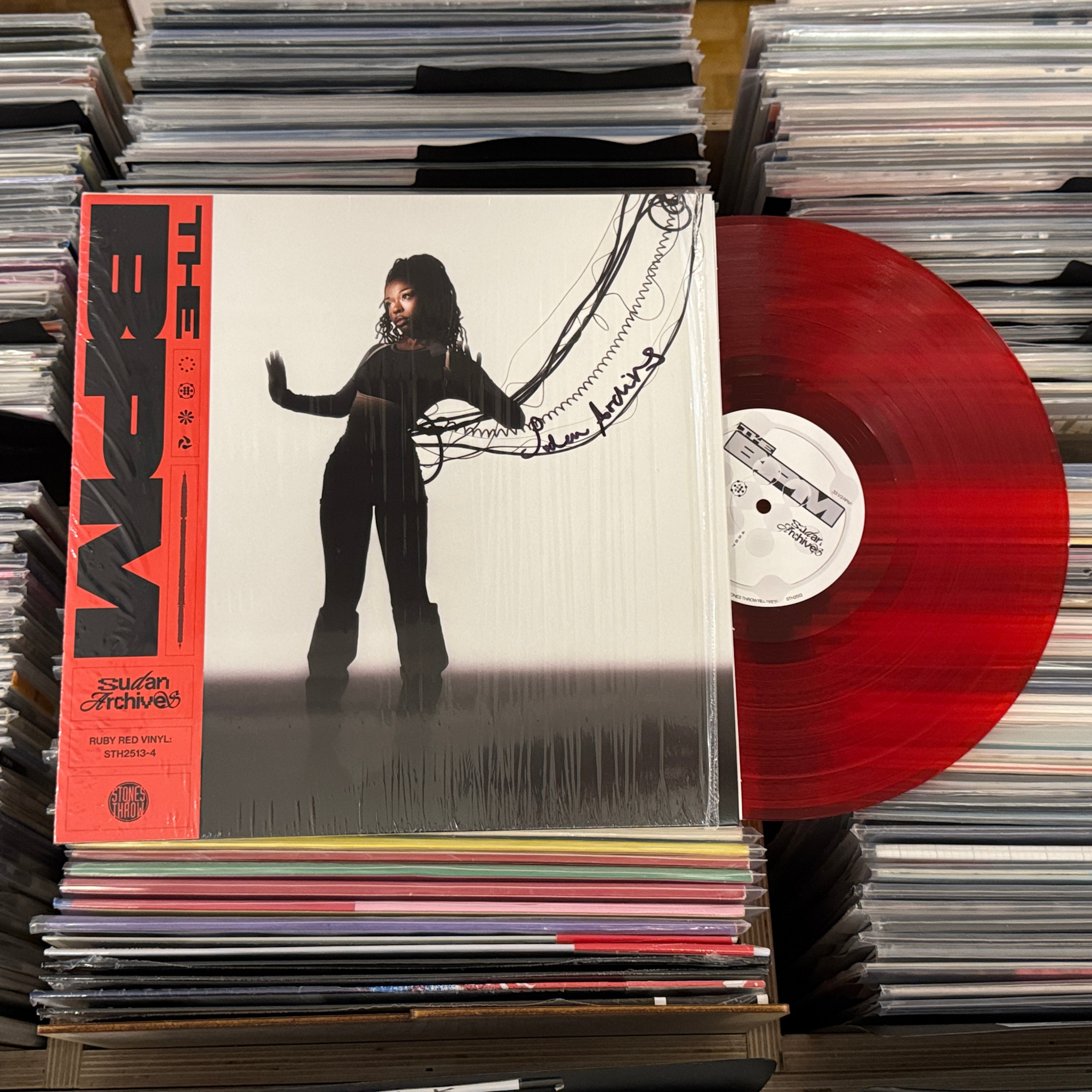 Stones Throw SIGNED Sudan Archives - THE BPM (Ruby Red Vinyl)