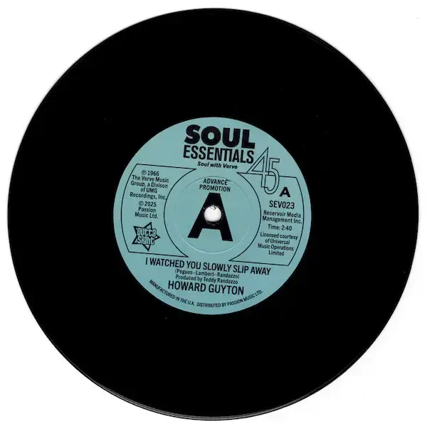 Outta Sight Howard Guyton / The High Keys - I Watched You Slowly Slip Away / Living A Lie