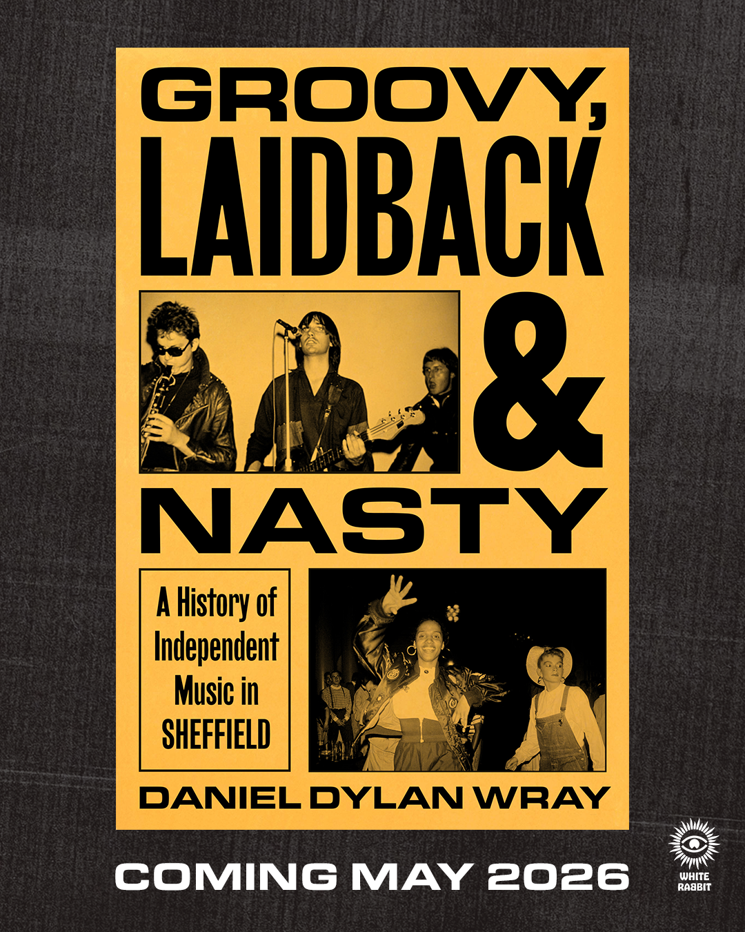 White Rabbit Books SIGNED Daniel Dylan Wray - Groovy, Laidback and Nasty: A History of Independent Music in Sheffield