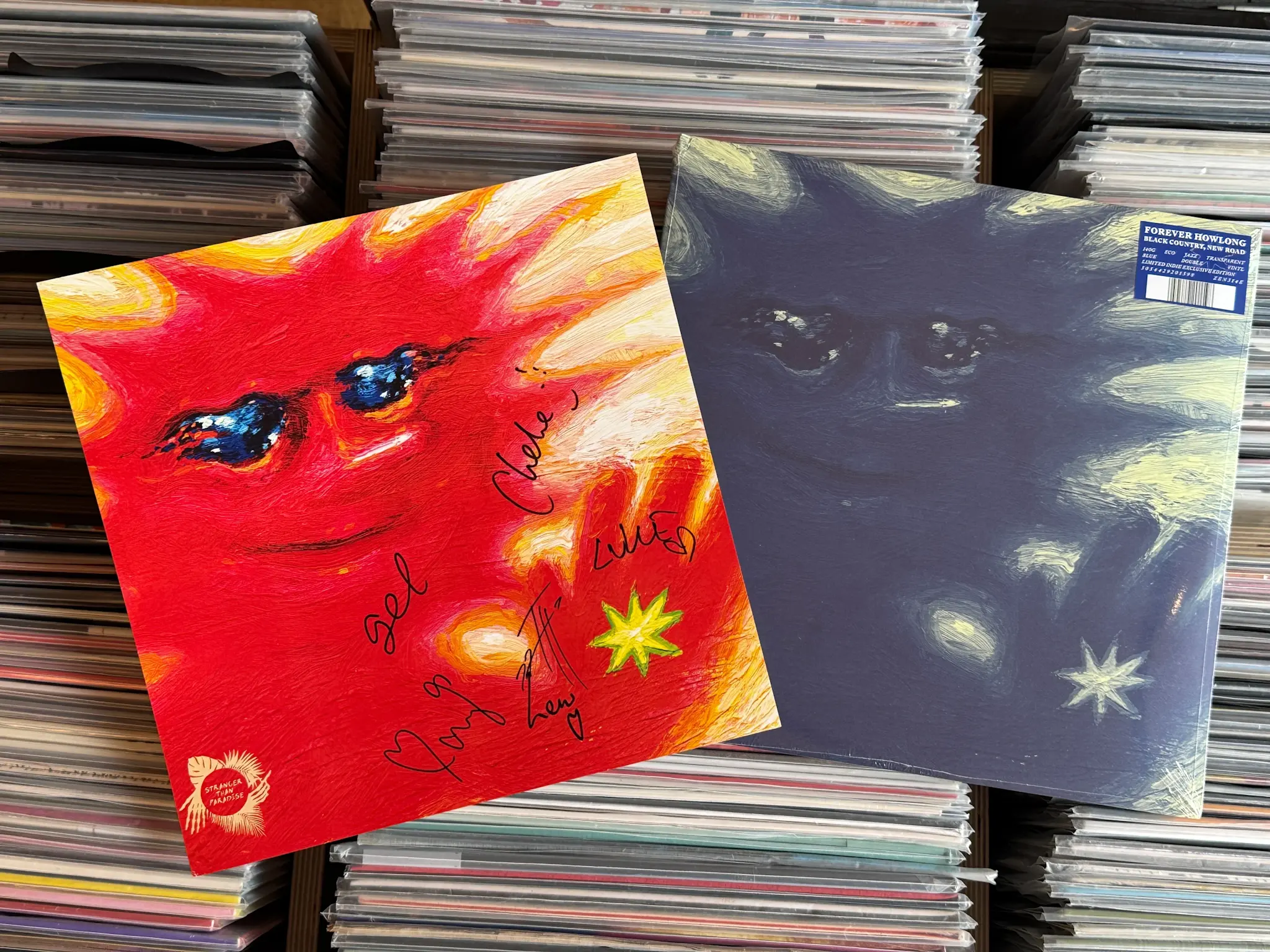 Ninja Tune [SIGNED PRINT] Black Country, New Road - Forever Howlong (Blue Vinyl) [AOTY25]