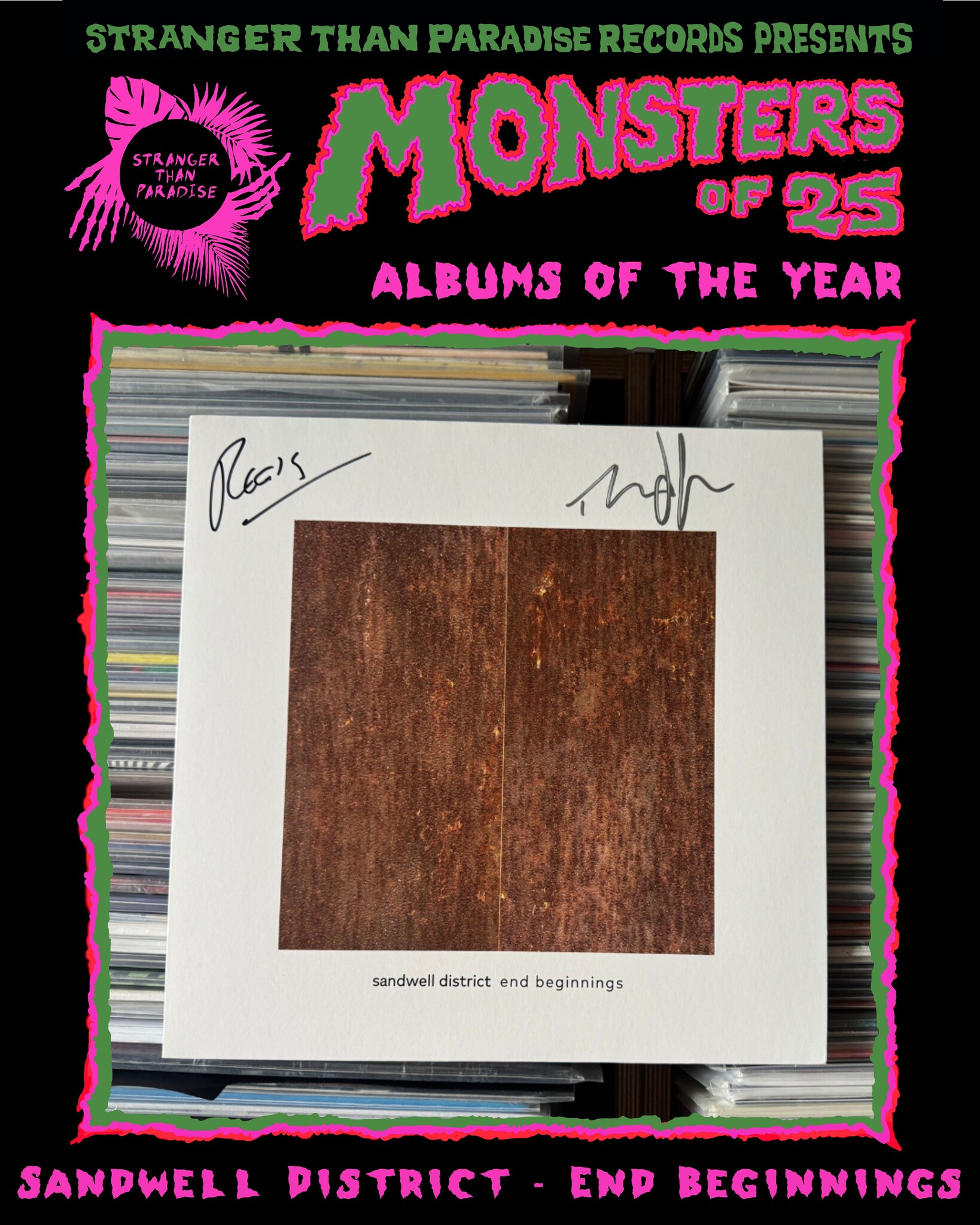 Point of Departure SIGNED Sandwell District - End Beginnings (Gold Vinyl) [AOTY25]