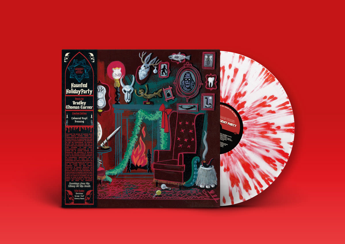 Library Of The Occult Bradley Thomas Turner - Haunted Holiday Party (Candy Cane Splatter Vinyl)