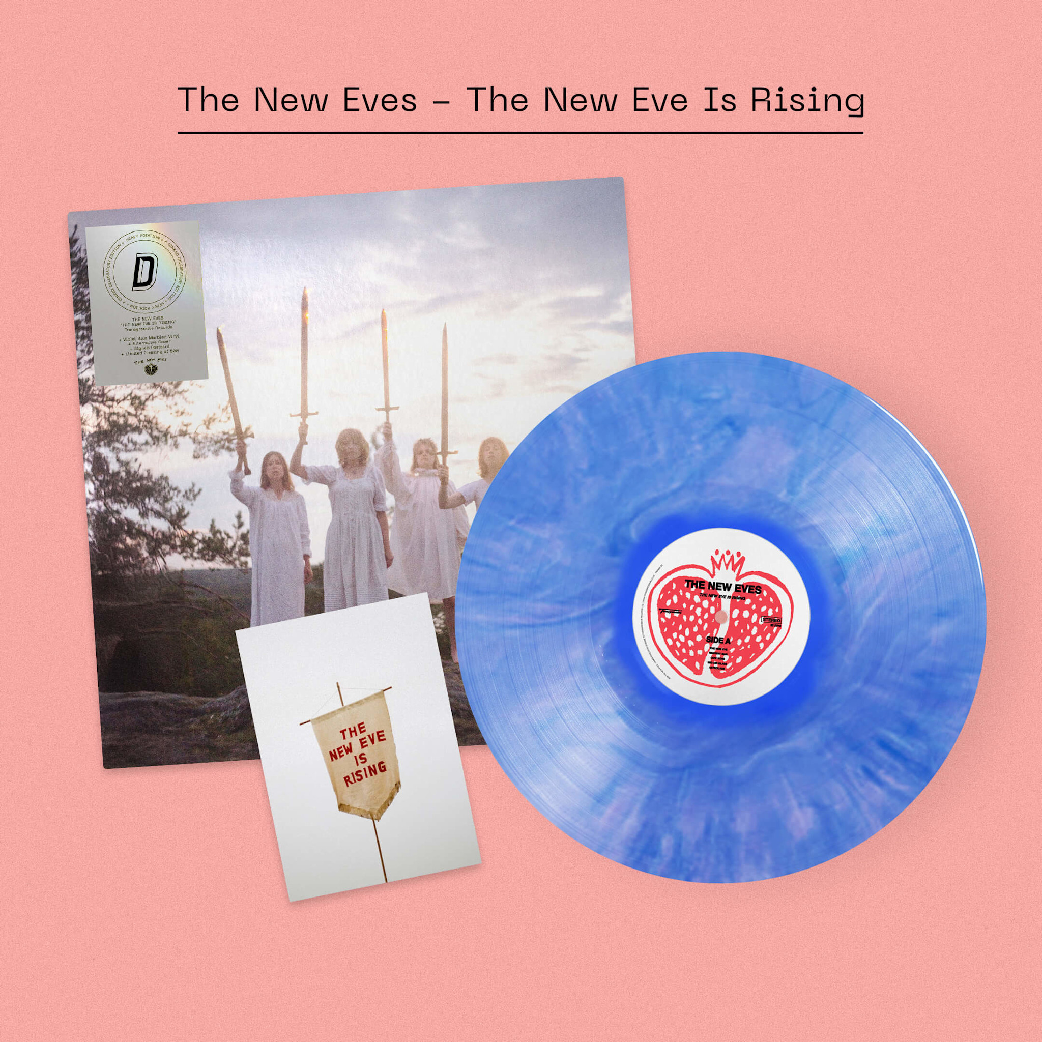Transgressive Records SIGNED The New Eves - The New Eve Is Rising (Dinked Edition)