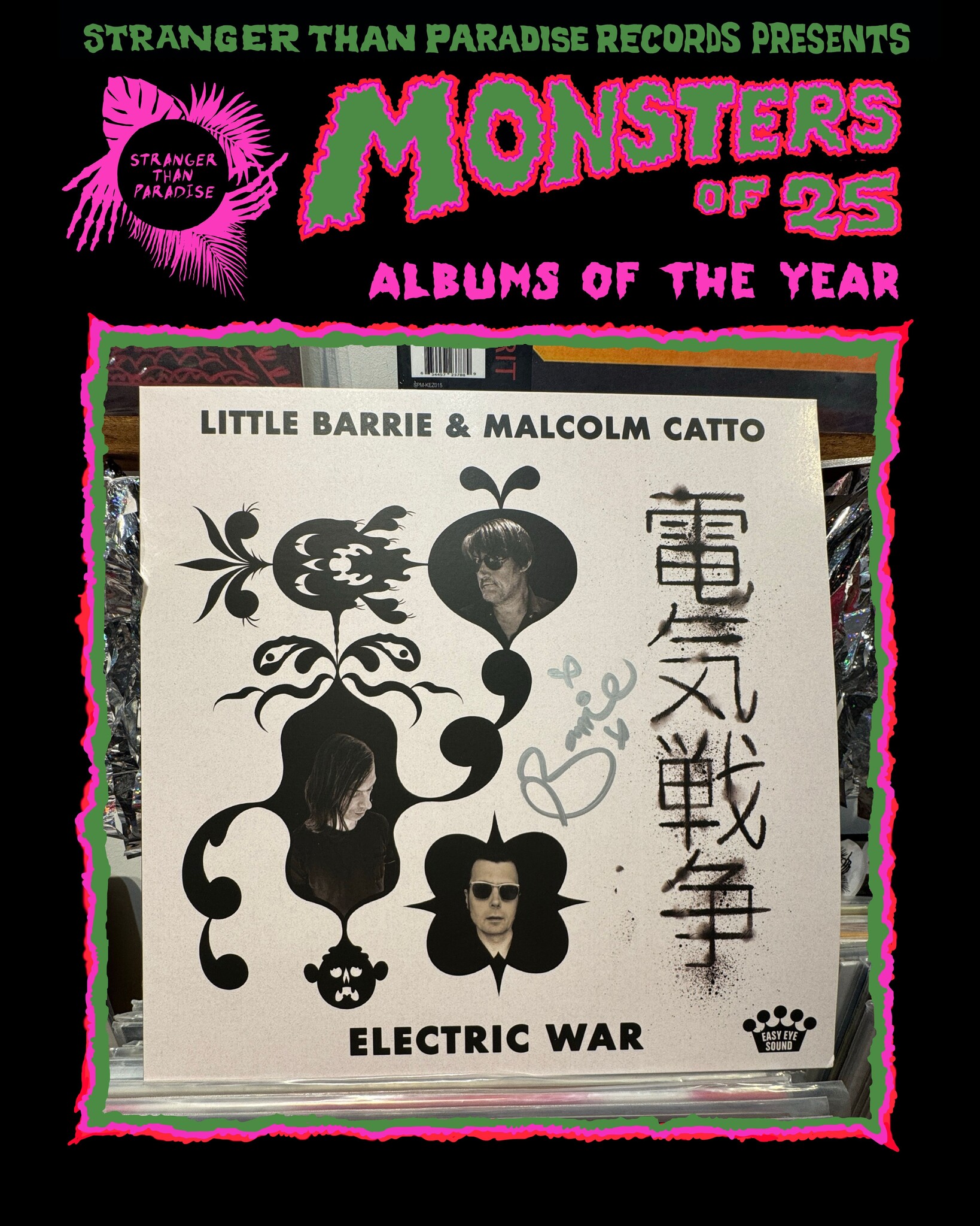 Easy Eye Sound SIGNED Little Barrie & Malcolm Catto - Electric War (Bone Marble Vinyl) [AOTY25]