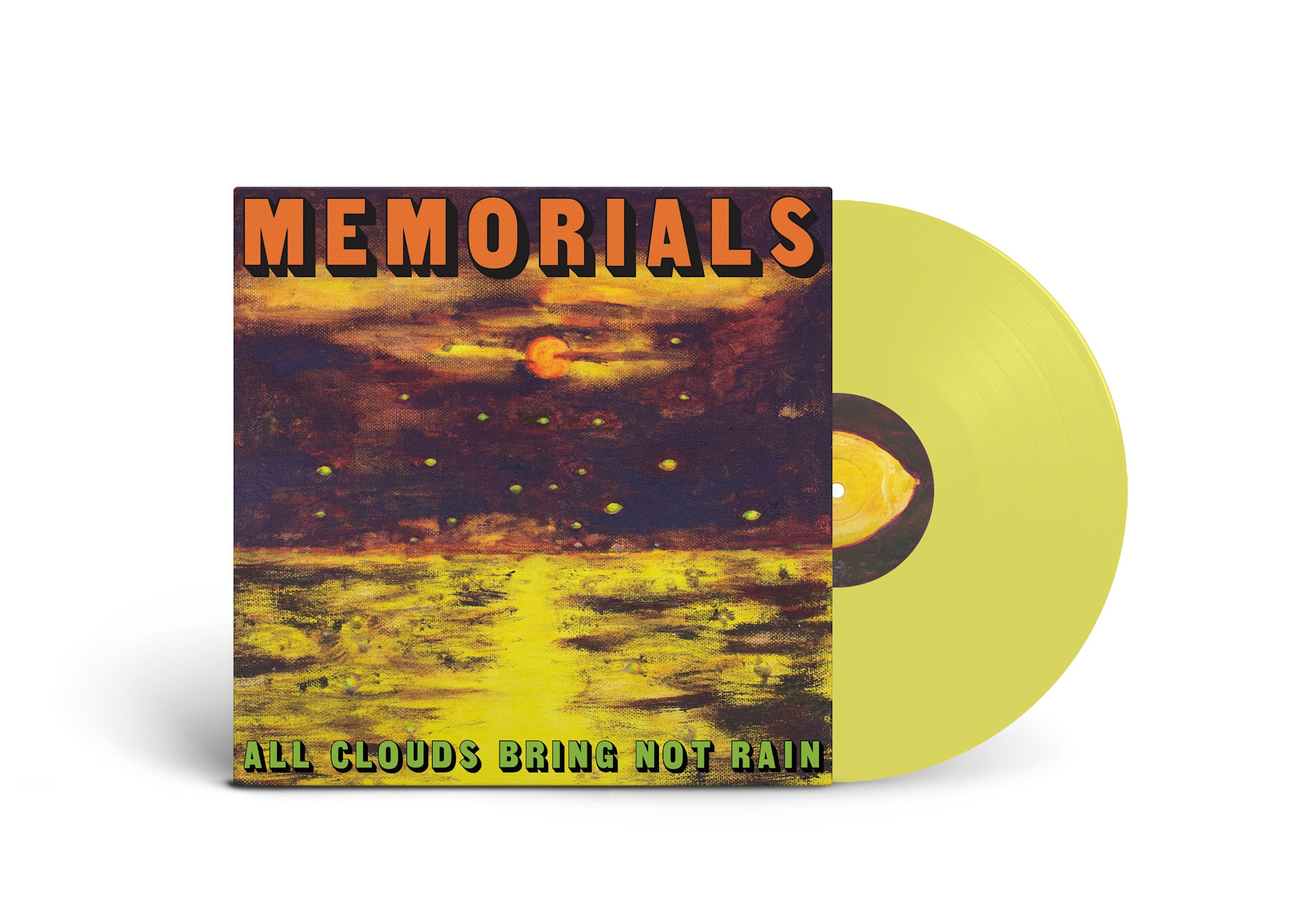 Fire Records MEMORIALS - All Clouds Bring Not Rain (Yellow Vinyl) + SIGNED PRINT