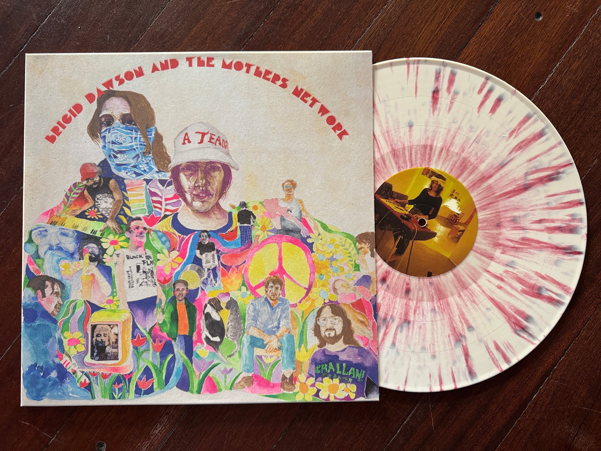 Castle Face Records SIGNED Brigid Dawson & The Mothers Network - Ballet Of Apes (Cotton Candy Vinyl) w/bespoke signed/drawn poster