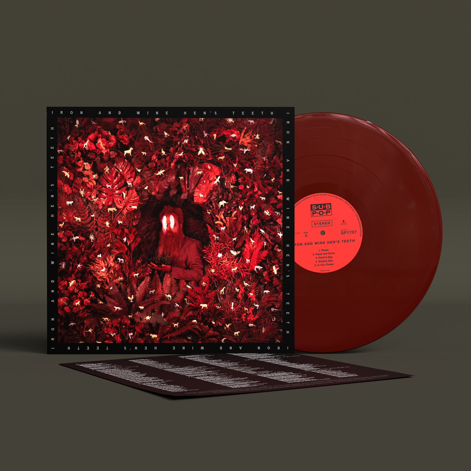 Sub Pop Records Iron & Wine - Hen's Teeth (Loser Edition Oxblood Vinyl)