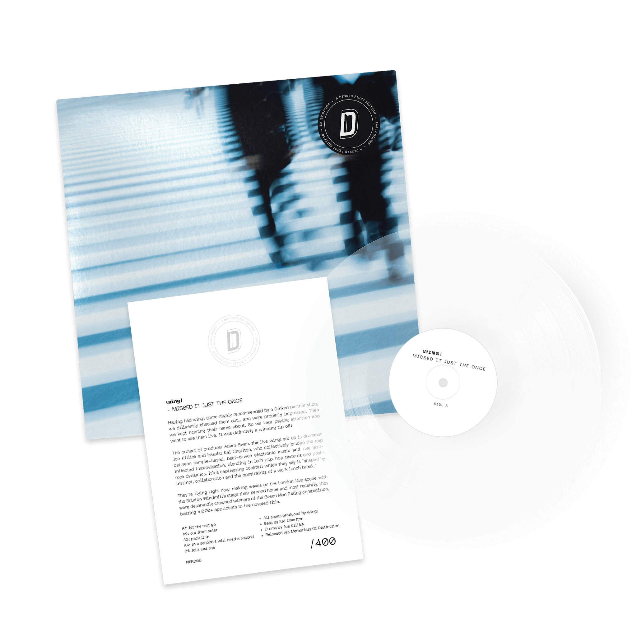 Memorials Of Distinction SIGNED wing! - MISSED IT JUST THE ONCE (Dinked Edition)