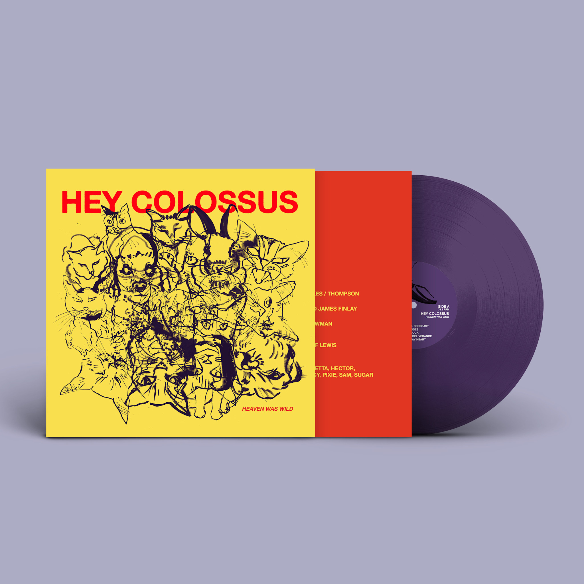 Wrong Speed Hey Colossus - Heaven Was Wild (Purple Vinyl)