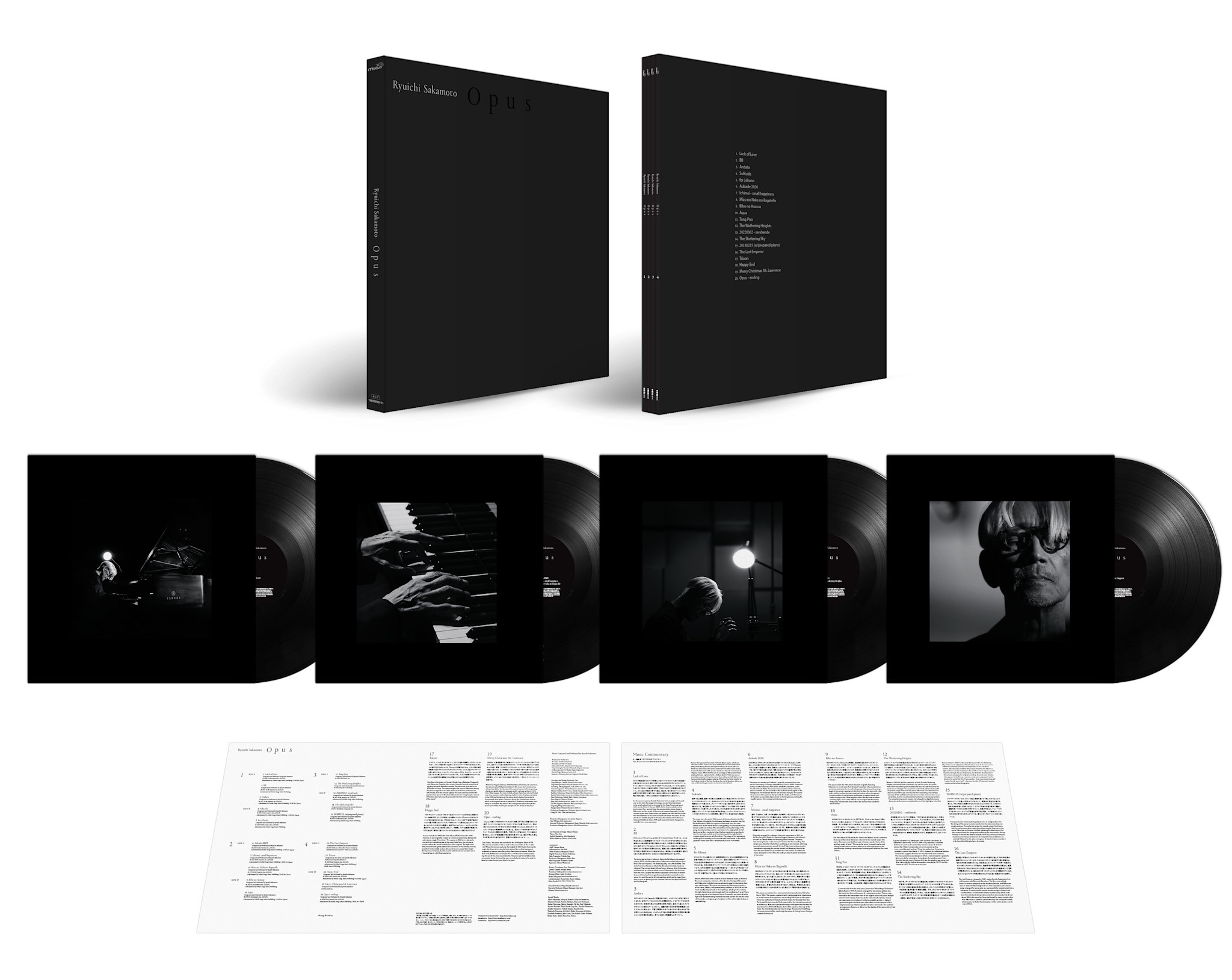 20th Century Masterworks Ryuichi Sakamoto - OPUS (4LP Deluxe)