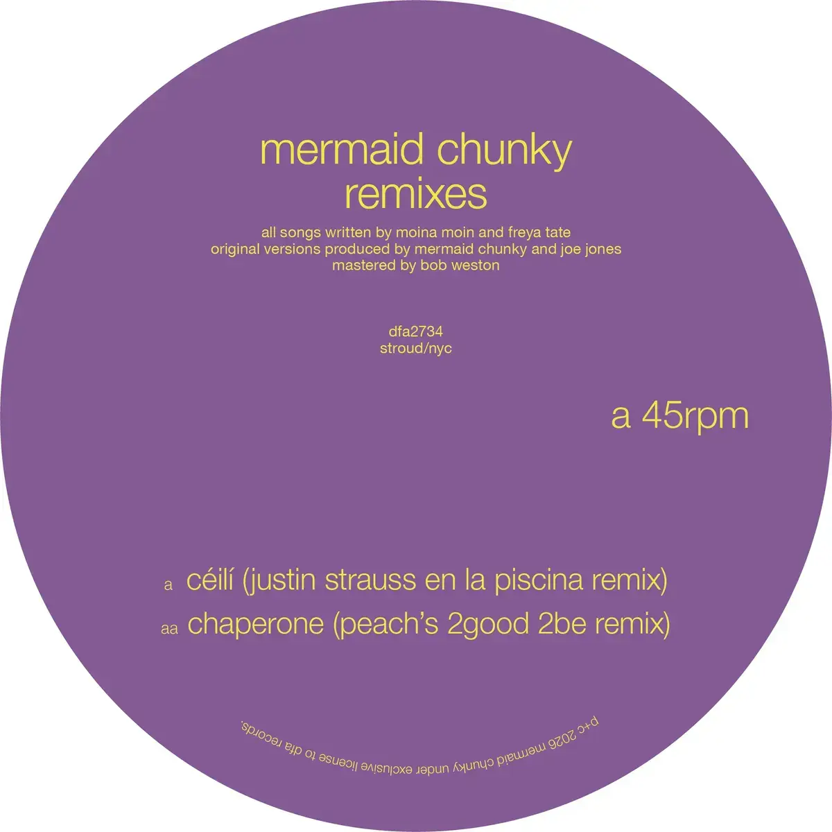 DFA Mermaid Chunky - Remixes