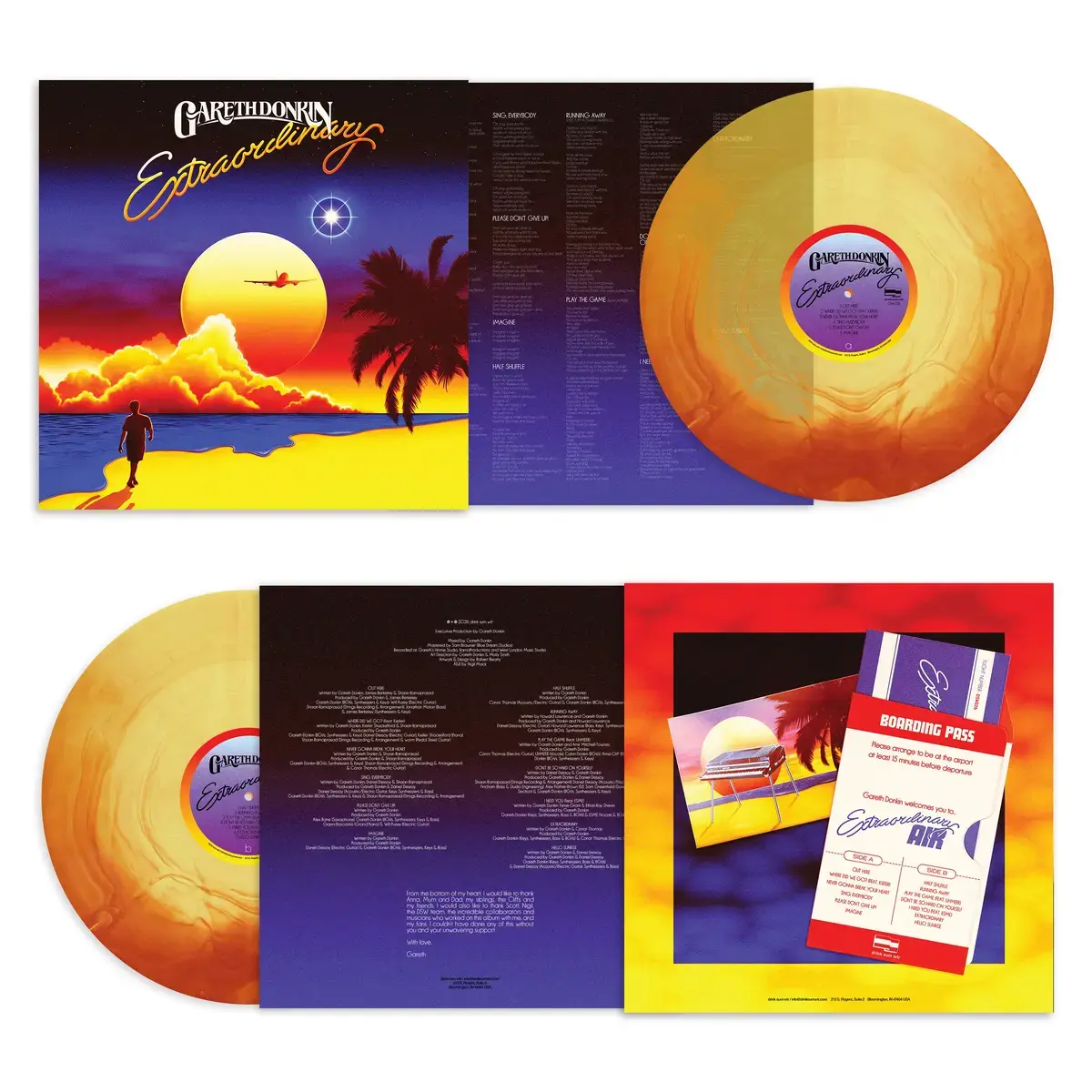 drink sum wtr Gareth Donkin - Extraordinary (Solar Flare Yellow & Orange Vinyl)