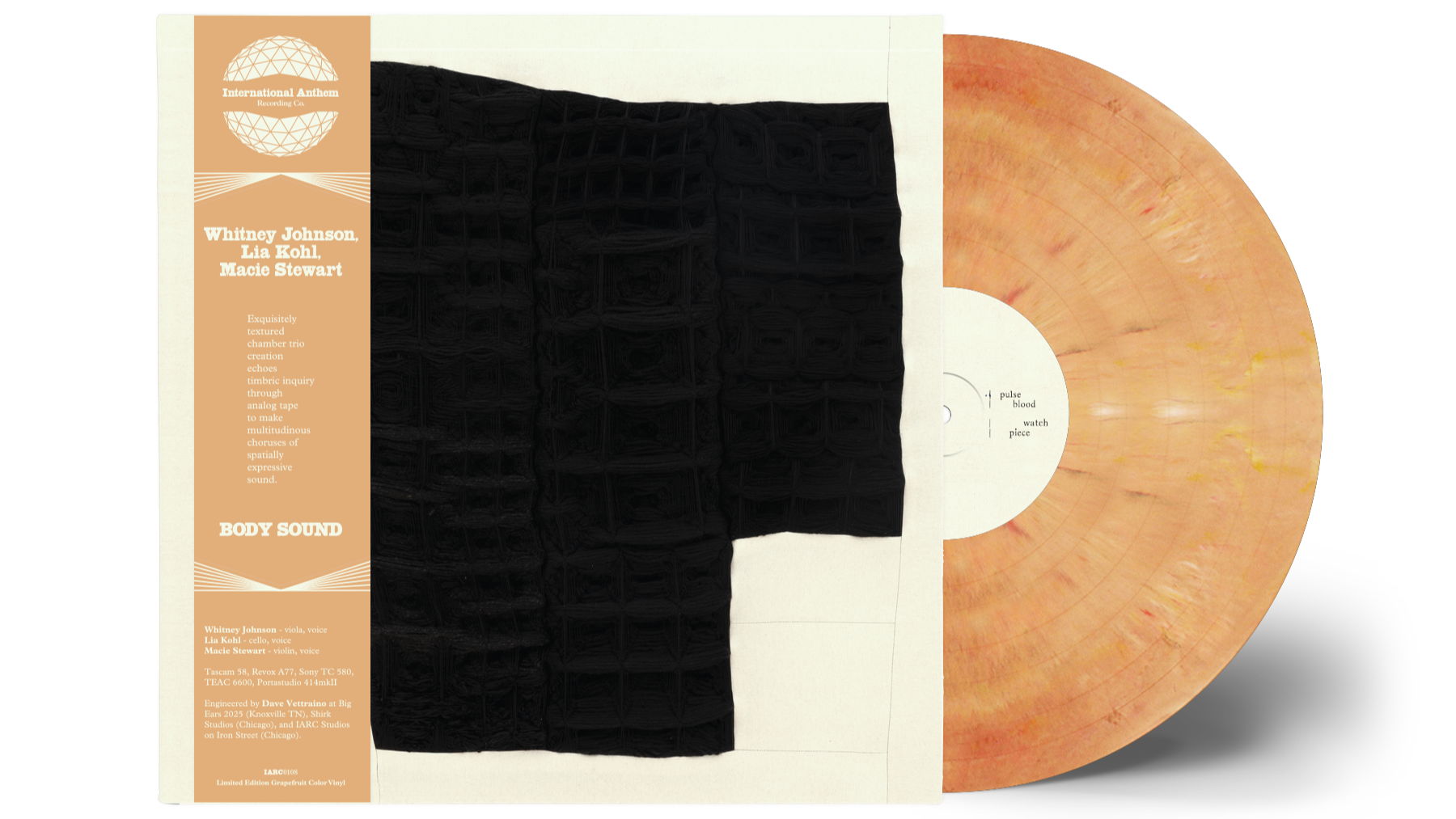 International Anthem Whitney Johnson, Lia Kohl, Macie Stewart - BODY SOUND (Grapefruit Vinyl)