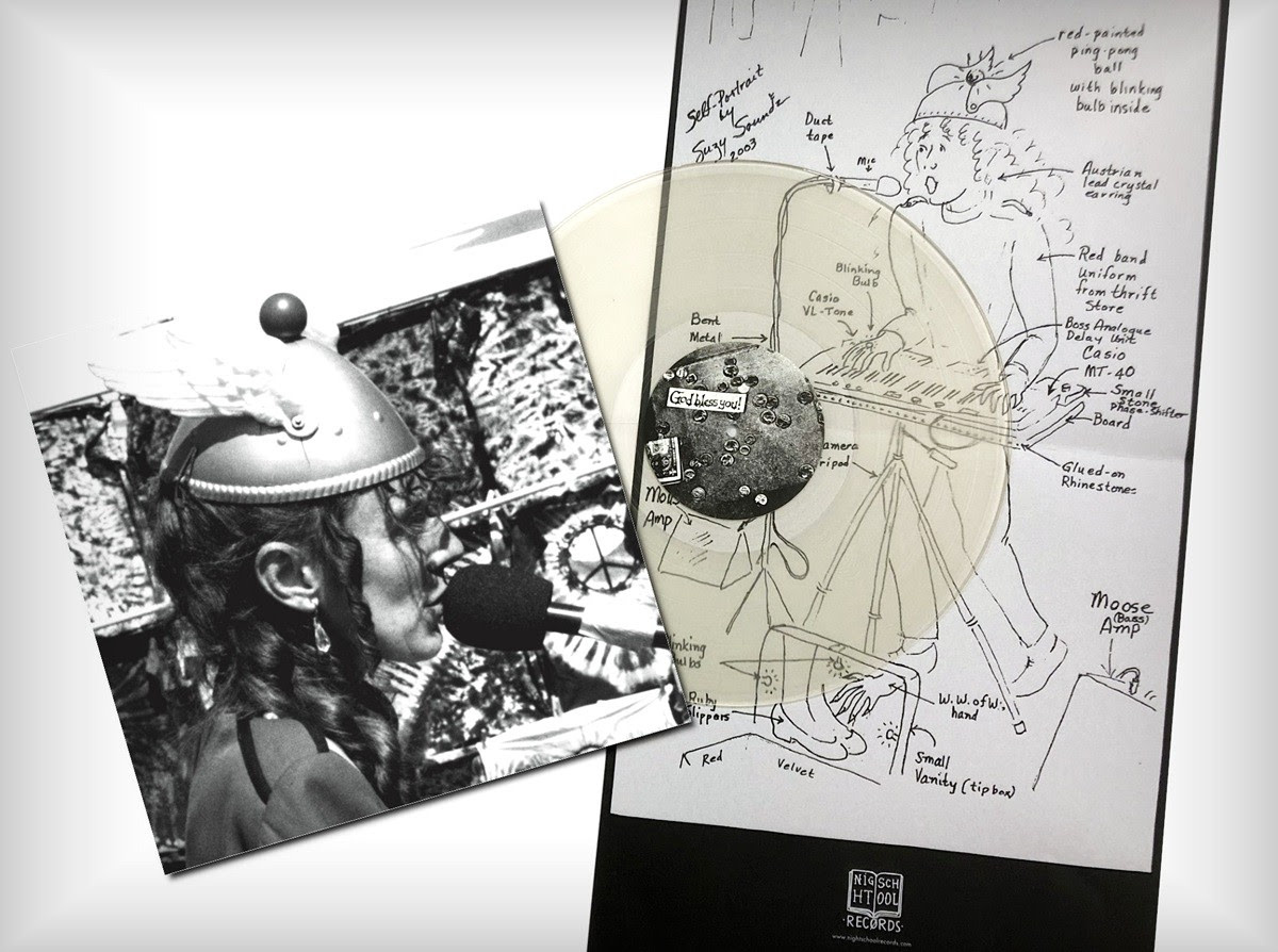 Night School Records The Space Lady - Greatest Hits (Frosted Clear Vinyl)