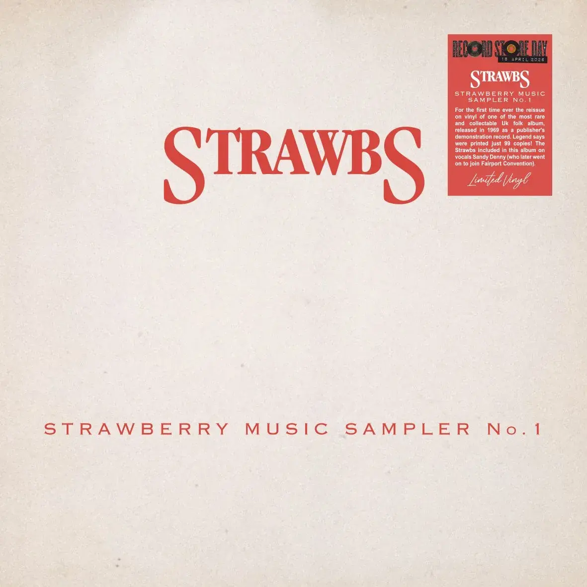 Bonfire Records Strawbs - Strawberry Music Sampler No.1 [RSD26]