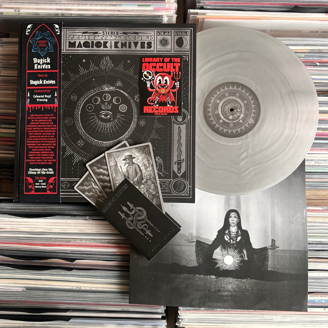 Library Of The Occult Magick Knives - Magick Knives (Silver Vinyl) + TAROT CARDS & STICKER