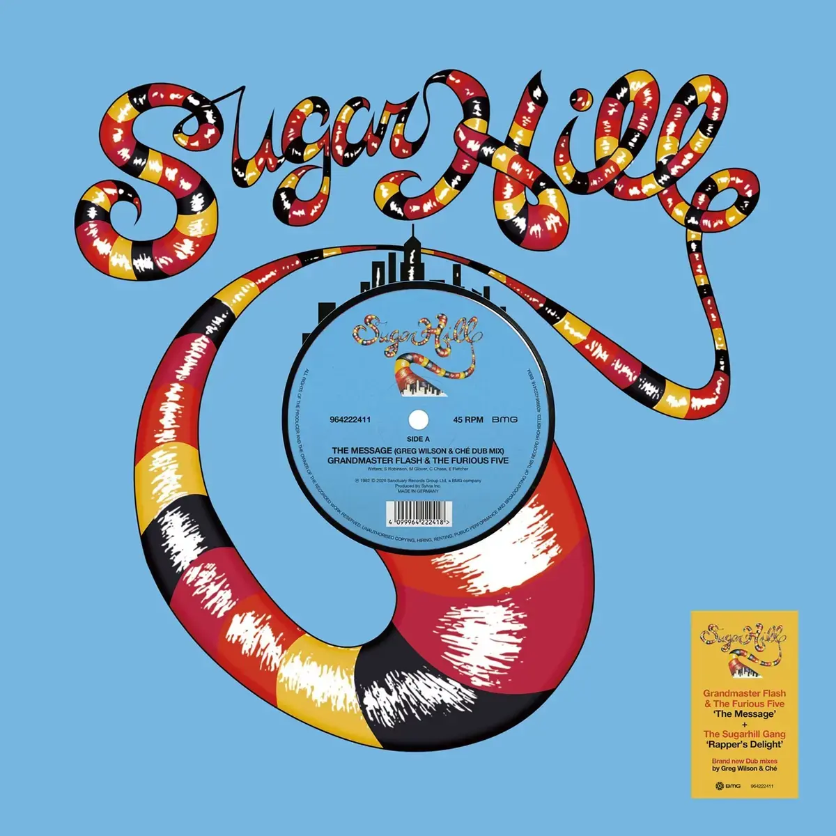 Sanctuary Records Sugarhill Gang / Grandmaster Flash - Rapper's Delight / The Message (Greg Wilson & Ché Dub Mixes) [RSD26]