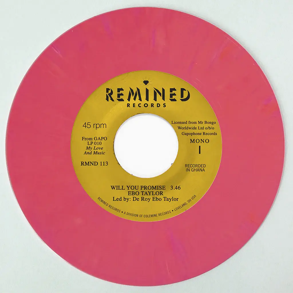 Remined Records Ebo Taylor - Will You Promise / Maye Omama (Salmon Vinyl)