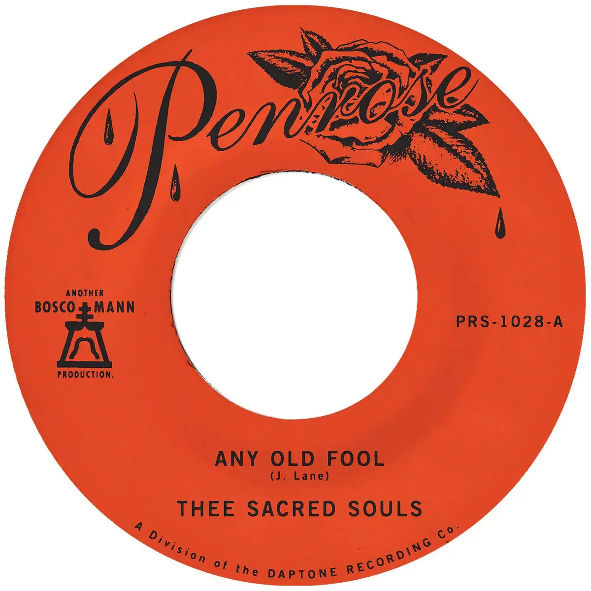 Penrose Records Thee Sacred Souls - Any Old Fool / Price I'll Pay