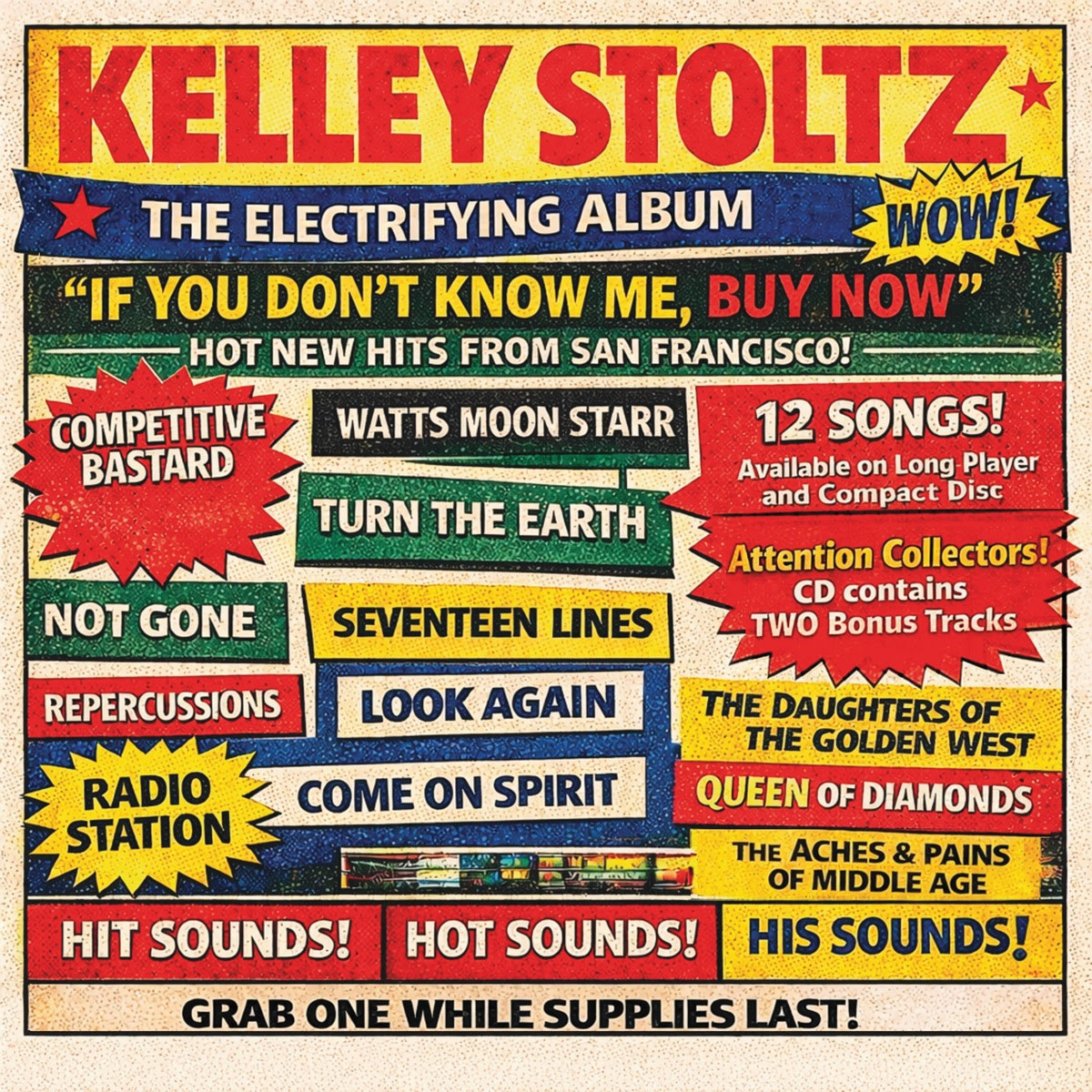 Agitated Records Kelley Stoltz - If You Don't Know Me, Buy Now (Red Vinyl)