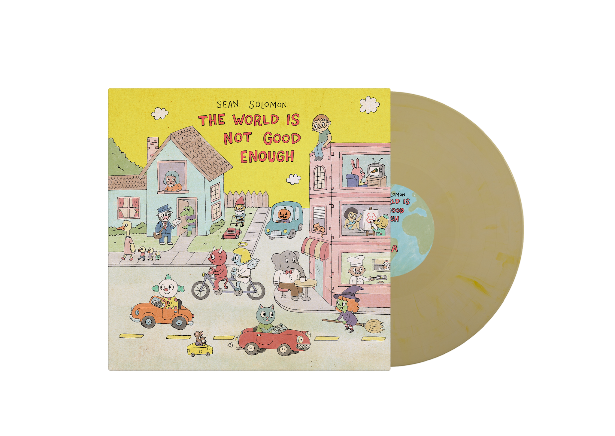 Anti Records SIGNED Sean Solomon - The World Is Not Good Enough (Lemon Ice Cream Vinyl)