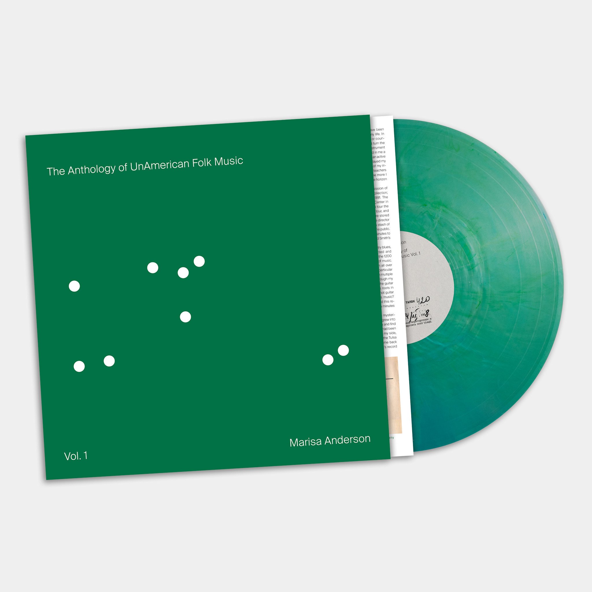 Thrill Jockey Marisa Anderson - The Anthology of UnAmerican Folk Music (Green Lion Vinyl)