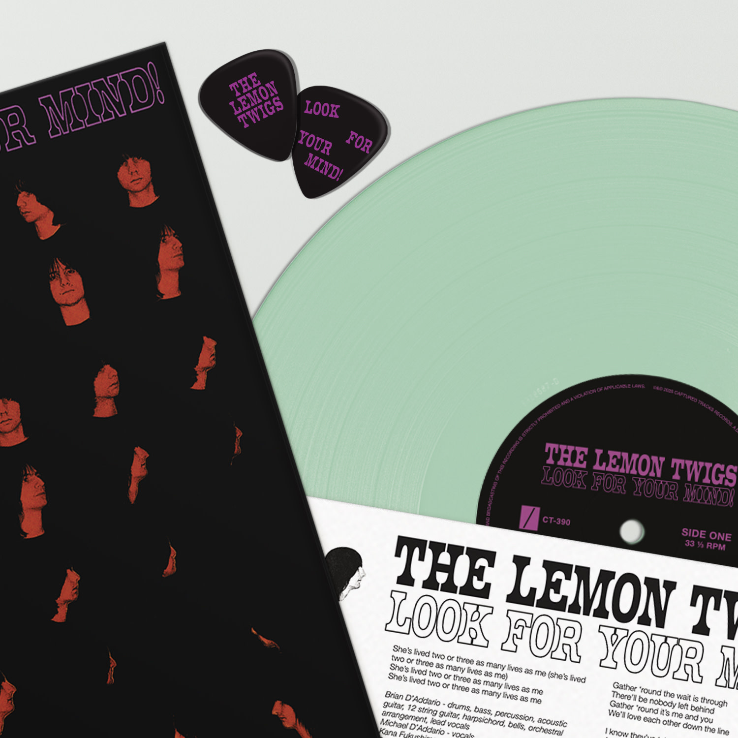 Captured Tracks The Lemon Twigs - Look For Your Mind! ("Transparent Day" Vinyl) + GUITAR PICK