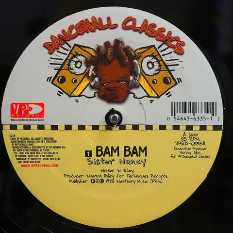 VP Records Sister Nancy - Bam Bam / Stalag Version