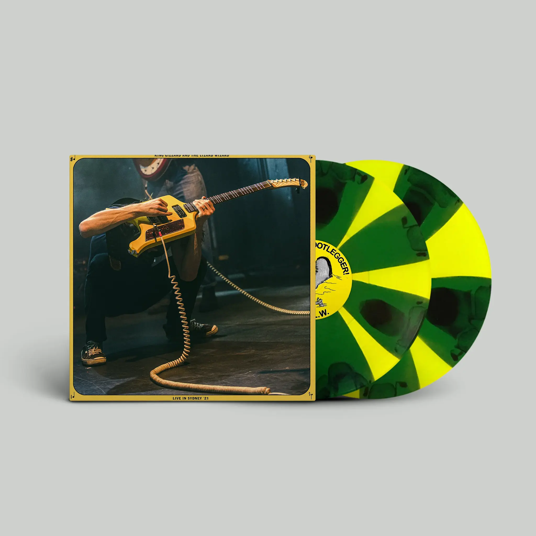 Stolen Body Records King Gizzard & The Lizard Wizard - Live In Sydney '21 (Toxic Banana Cornetto Vinyl)