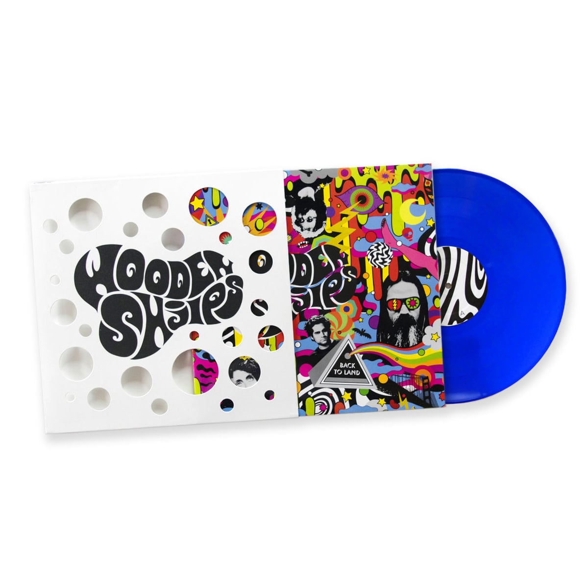 Thrill Jockey Wooden Shjips - Back To Land (Deluxe Blue Vinyl)