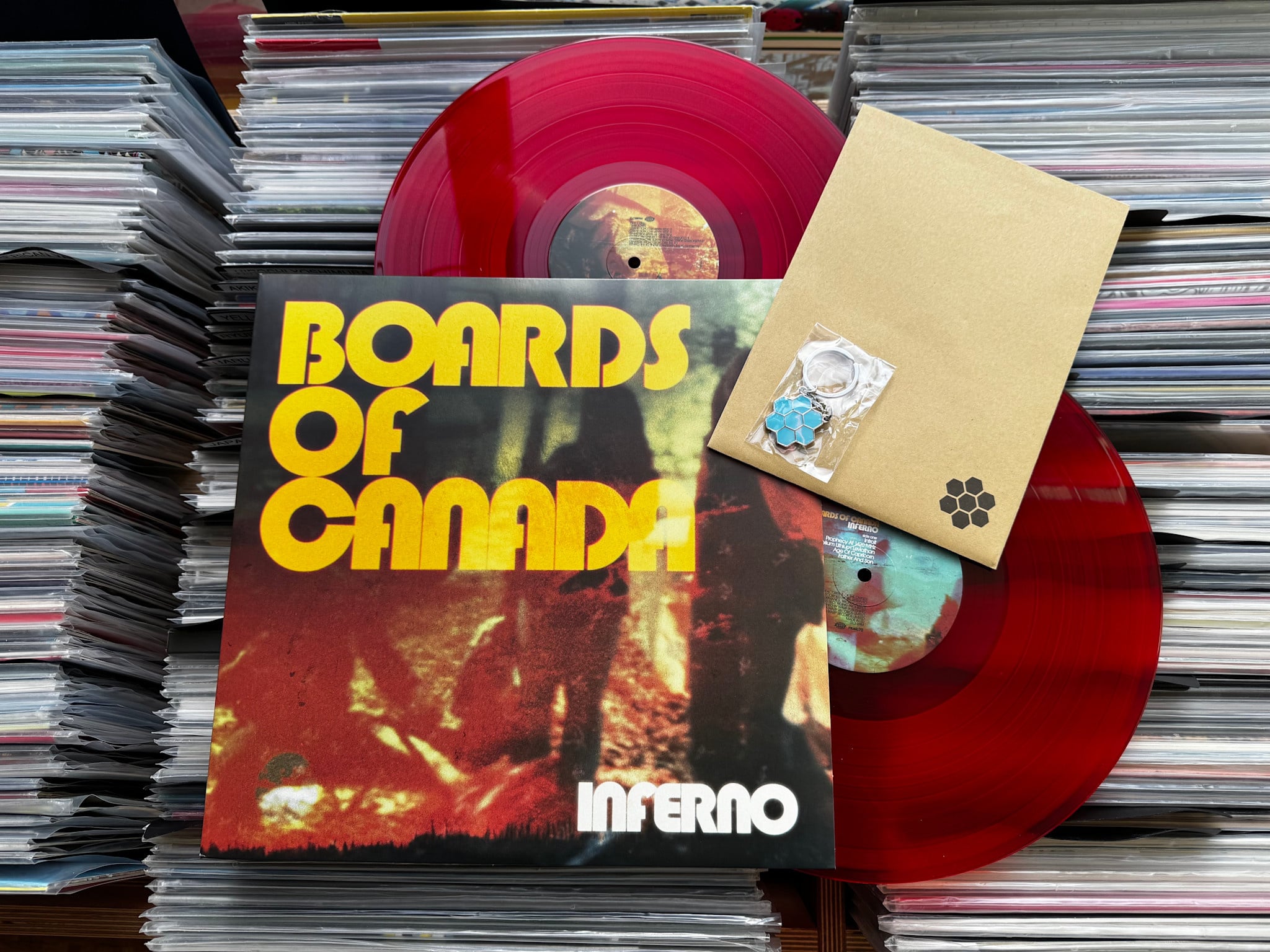 Warp Records Boards of Canada - Inferno (Deluxe Red Vinyl) w/Listening Promo Pack