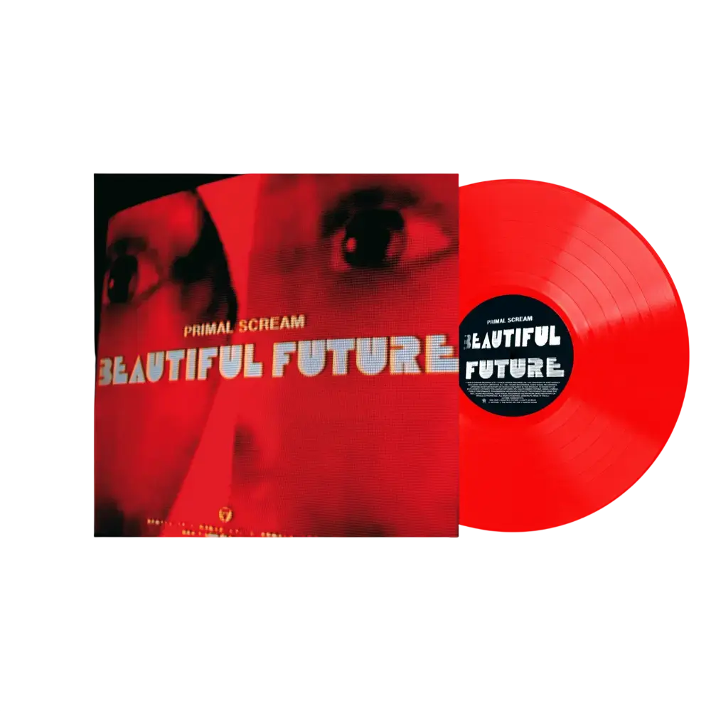 Warner SIGNED Primal Scream - Beautiful Future (Red Vinyl)