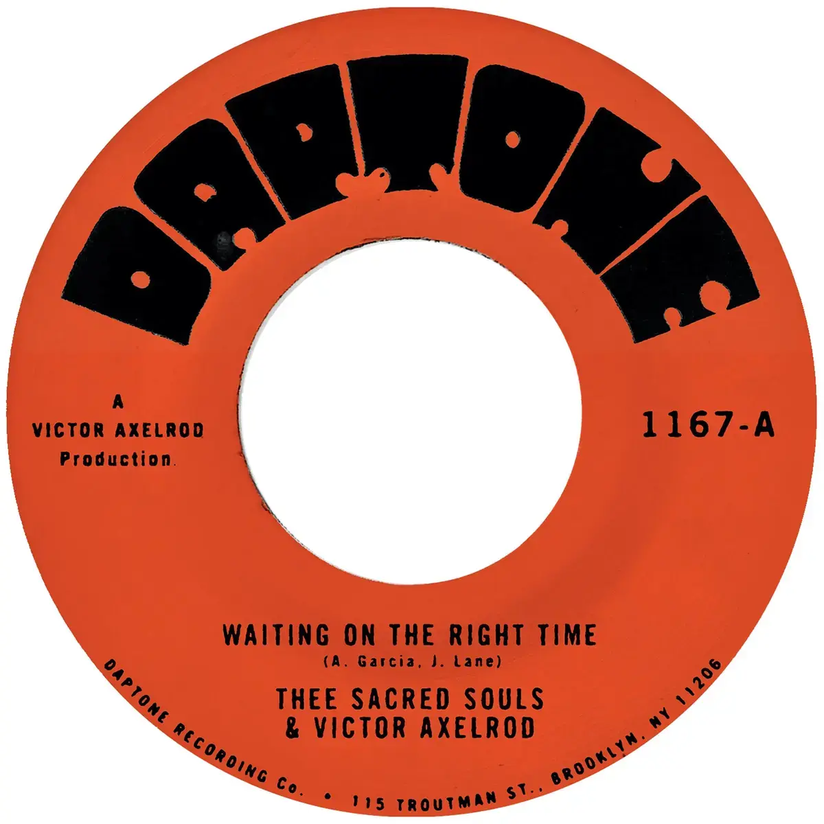 Daptone Records Thee Sacred Souls & Victor Axelrod - Waiting on the Right Time / Waiting #2