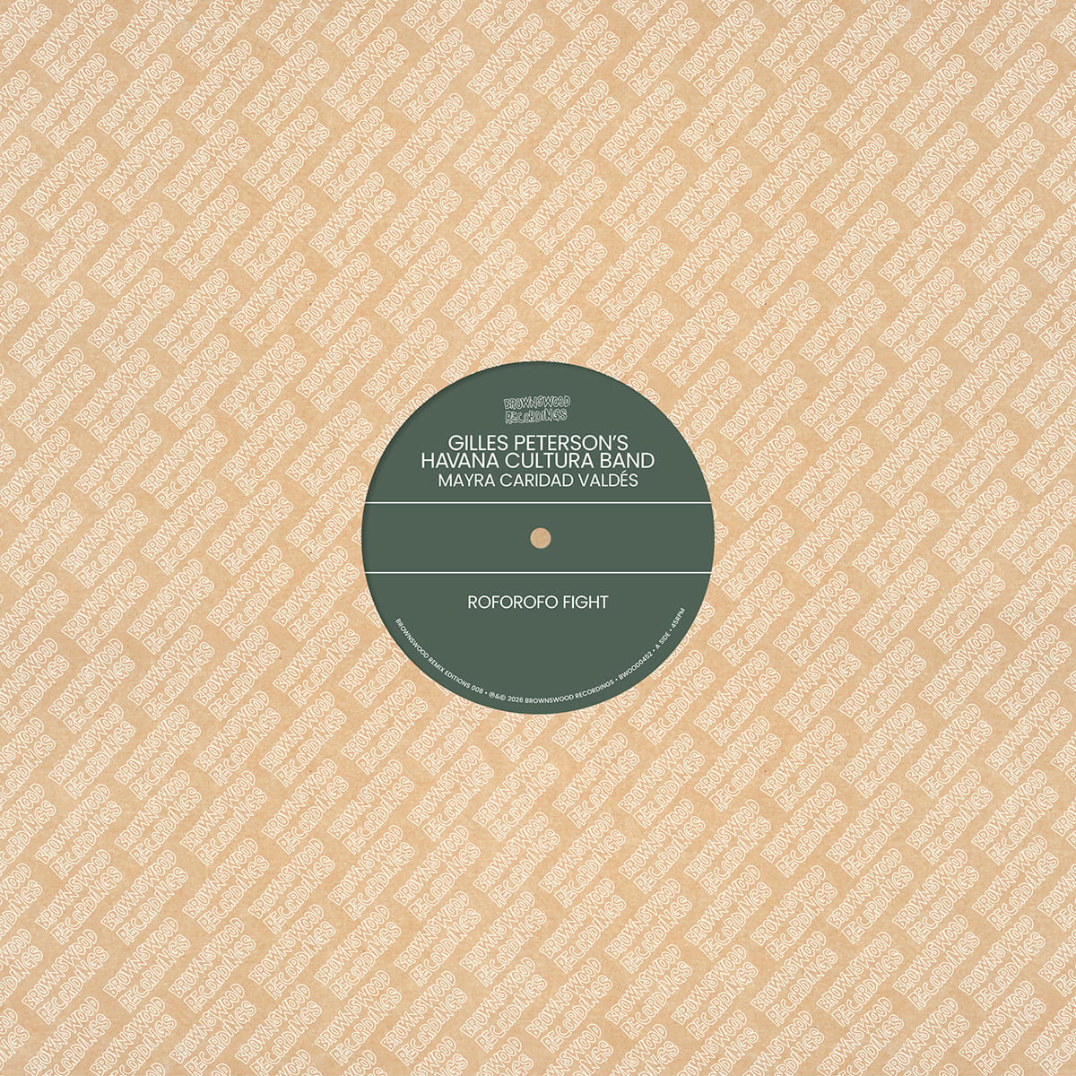 Brownswood Recordings Louie Vega / Gilles Peterson's Havana Cultura Band  - Brownswood Remix Editions 008